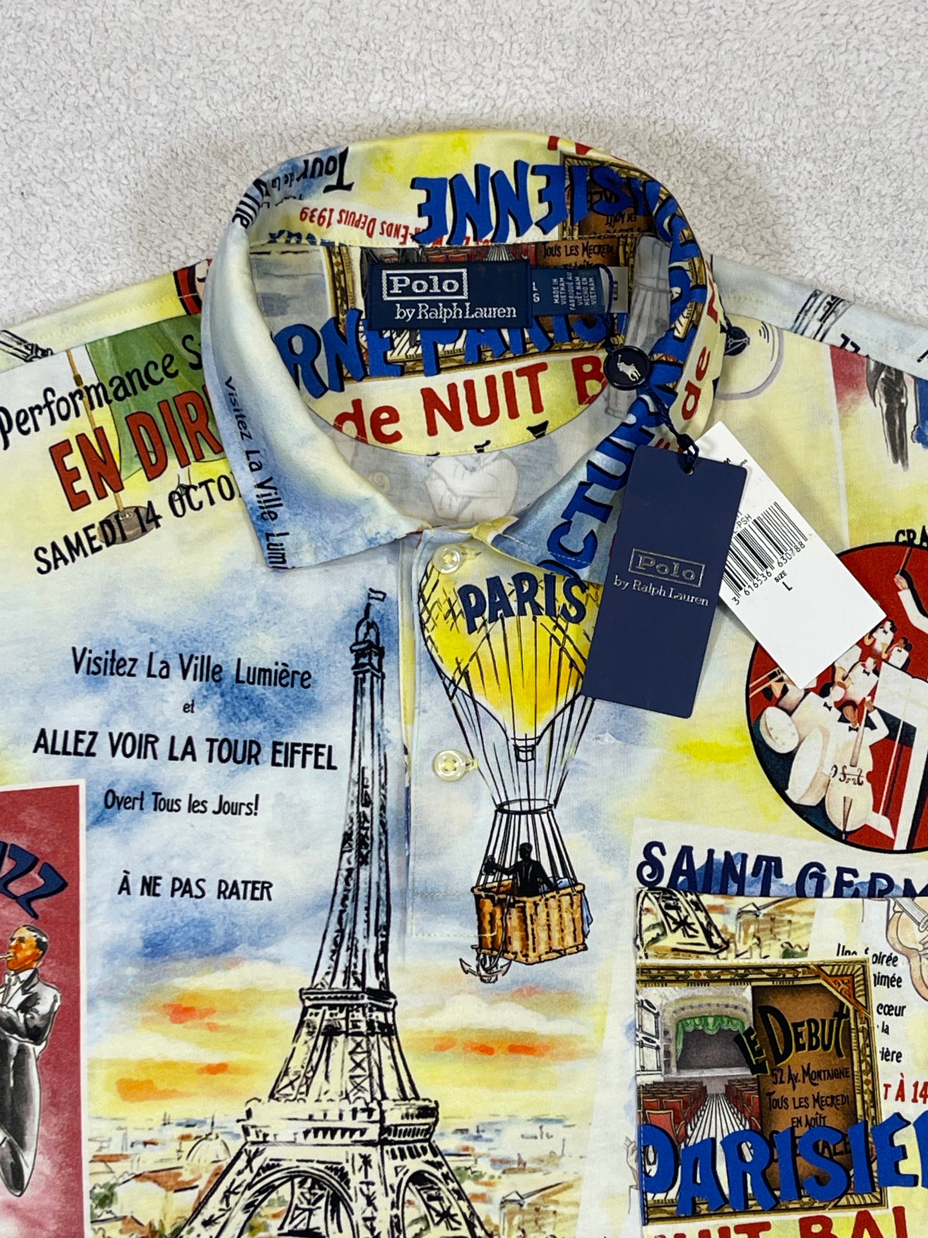 Polo by Ralph Lauren Parisian-Print Cotton Jersey Polo Shirt (2023)
