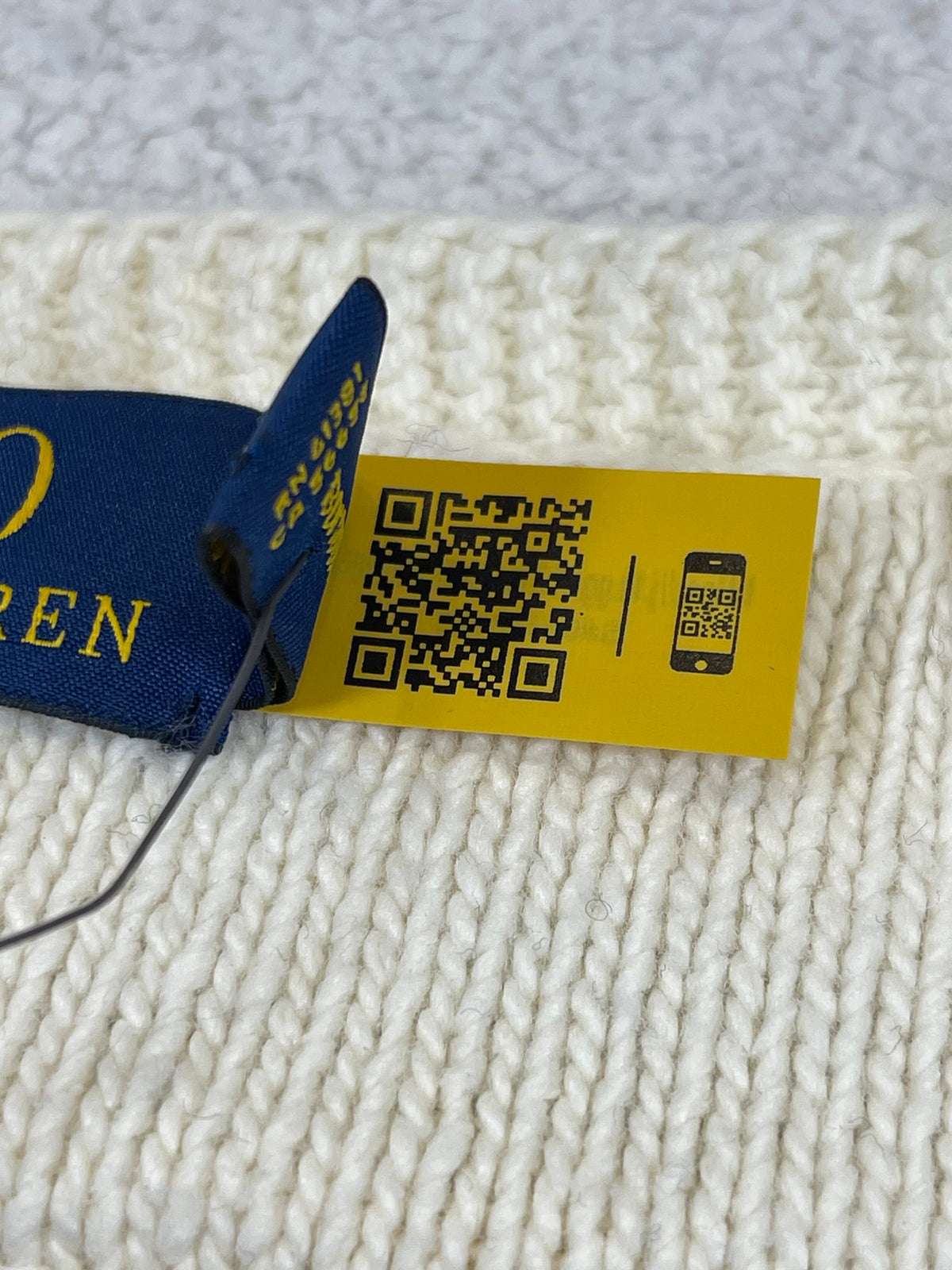 Polo Ralph Lauren Cotton & Cashmere Cricket Sweater L