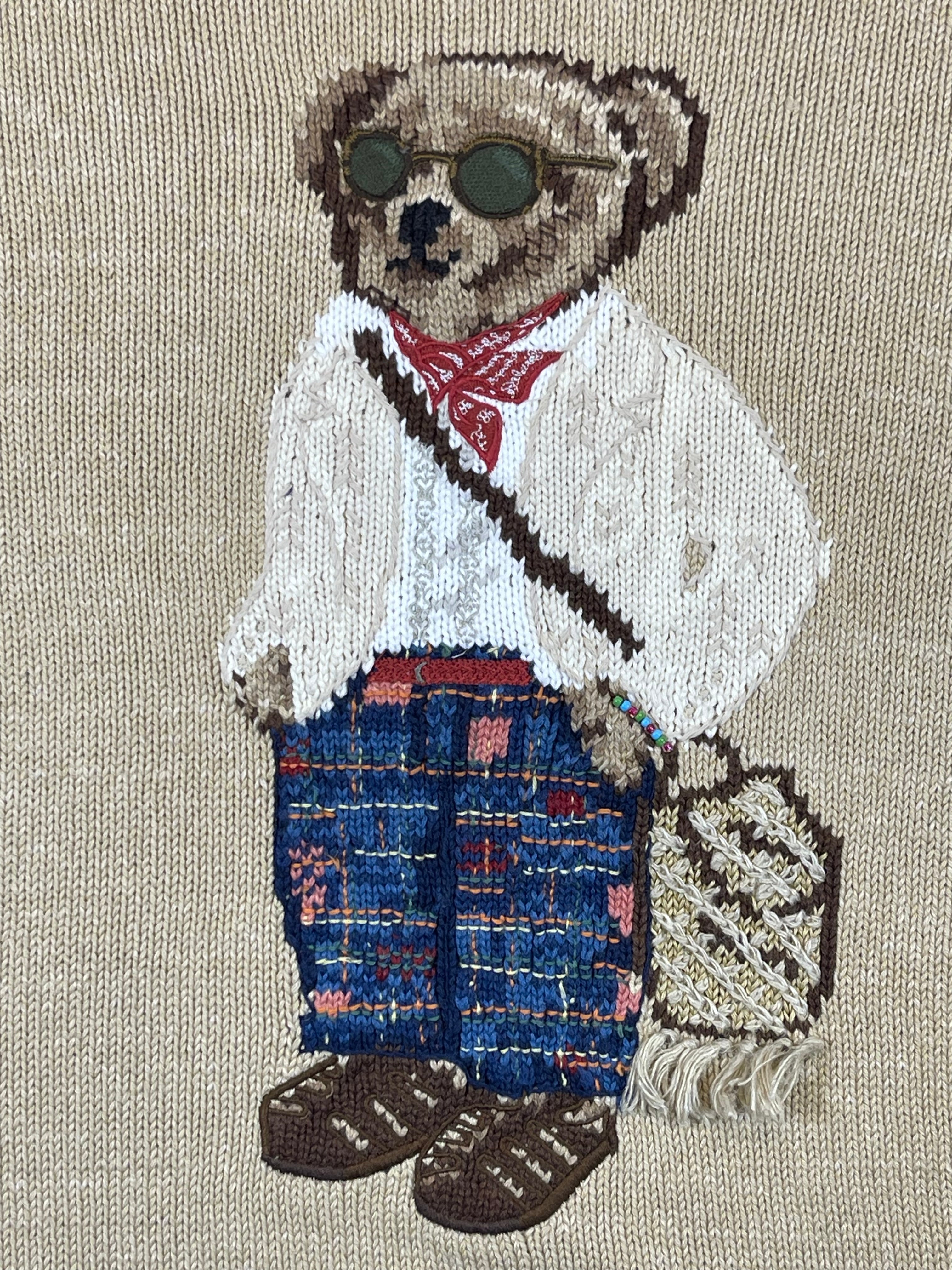 Polo by Ralph Lauren Polo Bear Crossbody Cotton Sweater (2022)