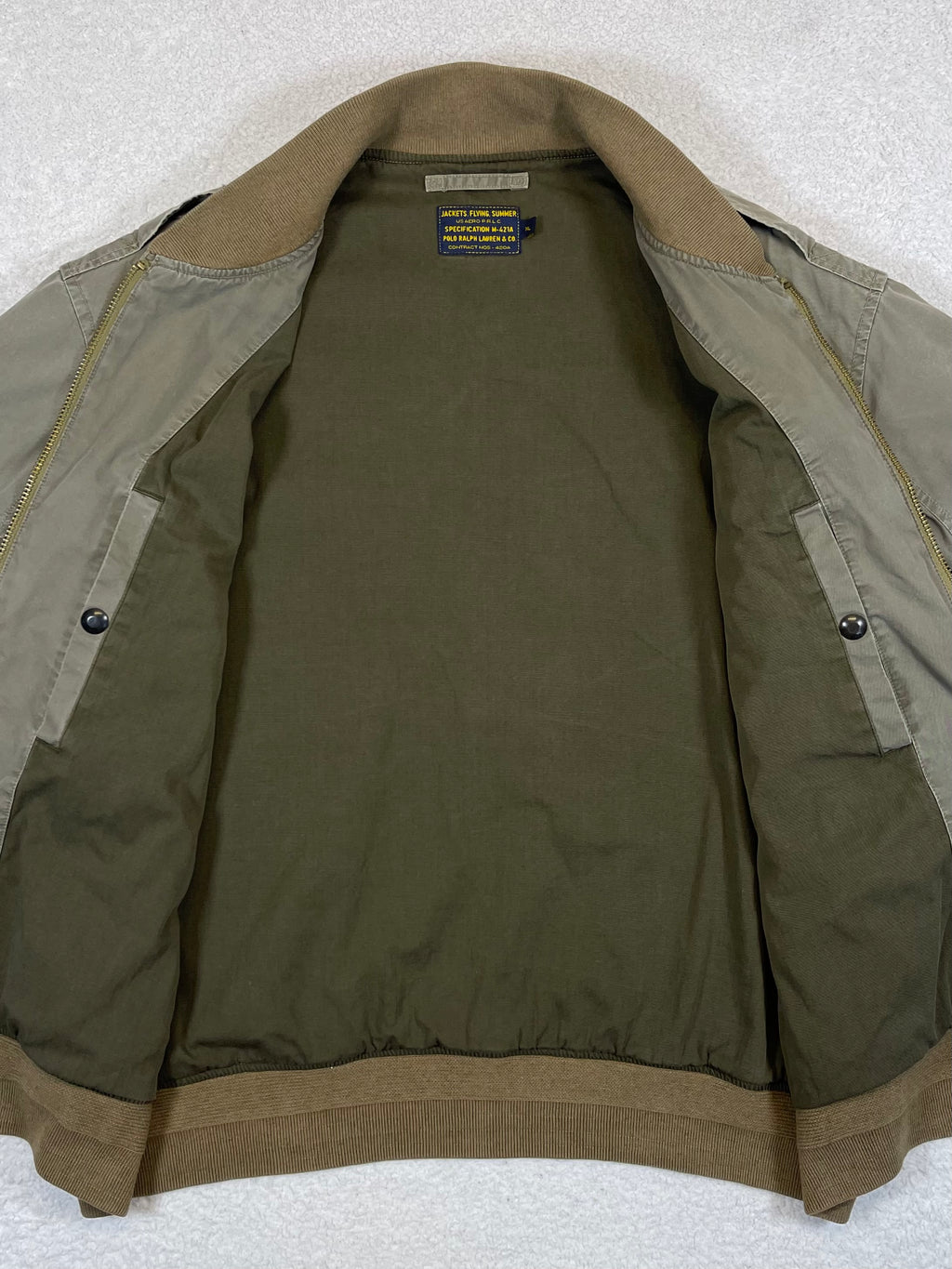 Polo by Ralph Lauren & Co. Vintage RL Tigers Div. 1967 Cotton Twill Bomber Jacket