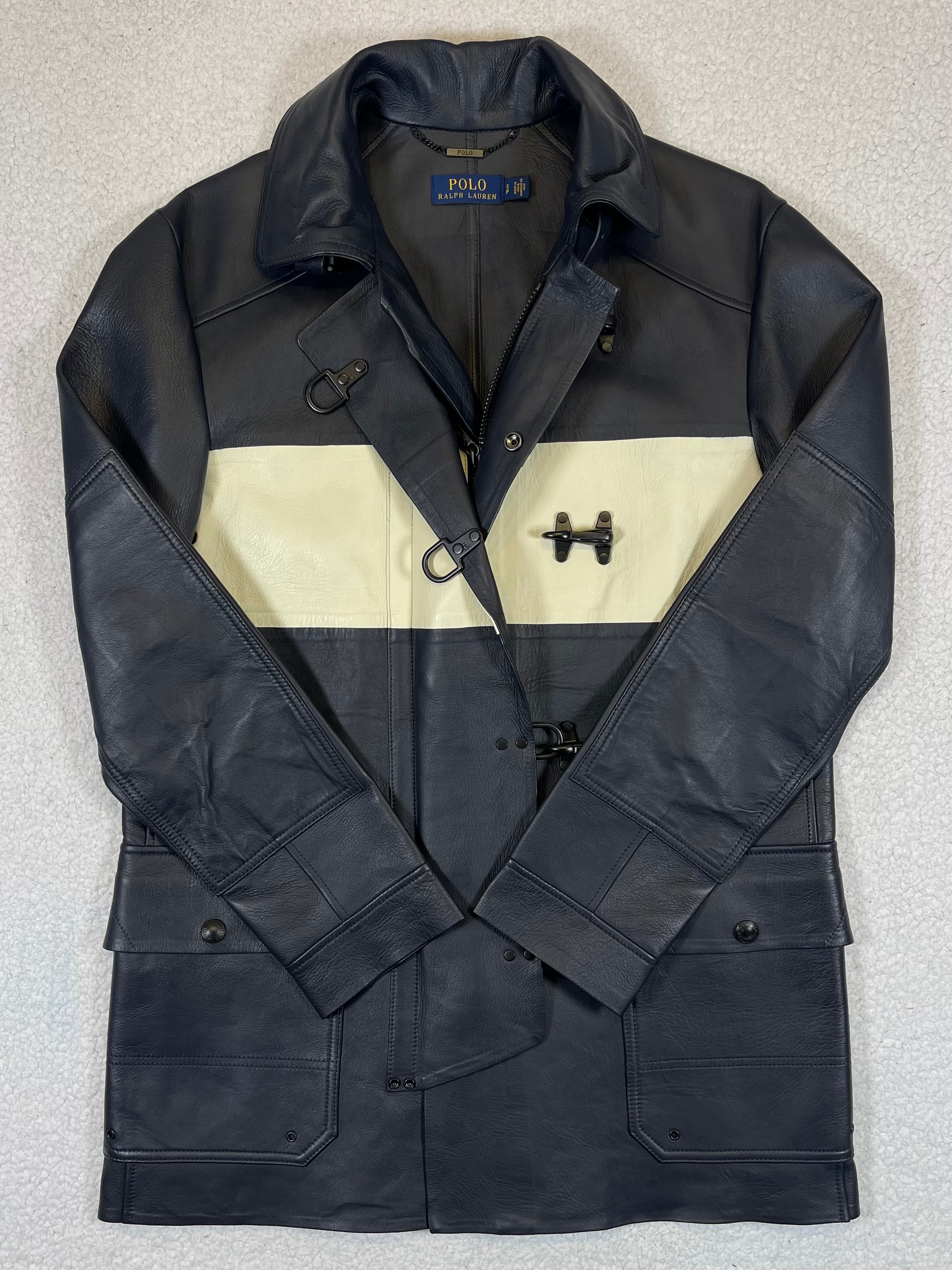 Polo Ralph Lauren Lambskin Leather Three-Quarter Coat
