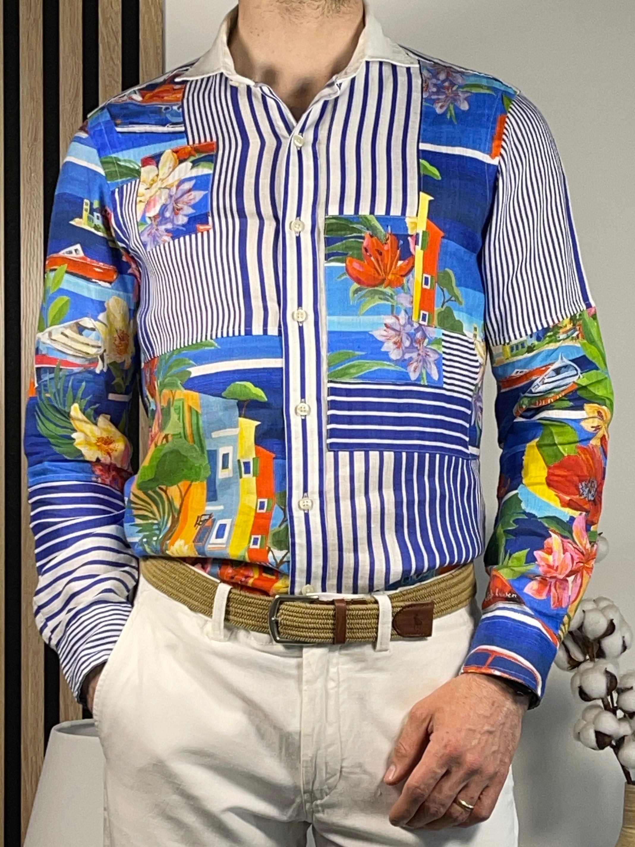 Polo Ralph Lauren Patchwork Linen Shirt (2025)