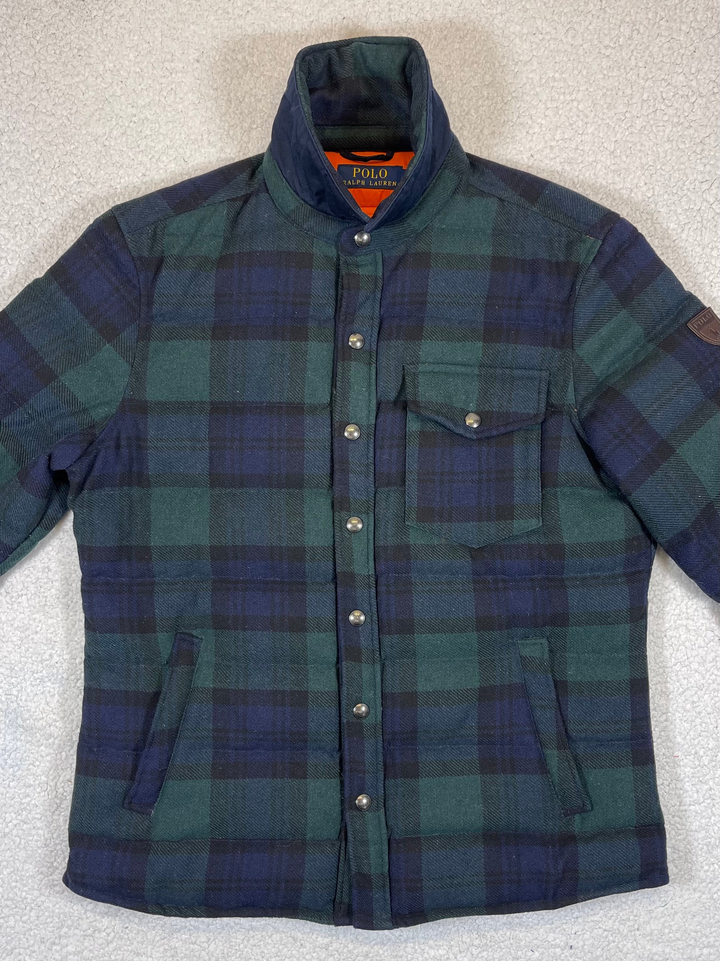 Polo Ralph Lauren Quilted Wool Blend Plaid Jacket (2022)