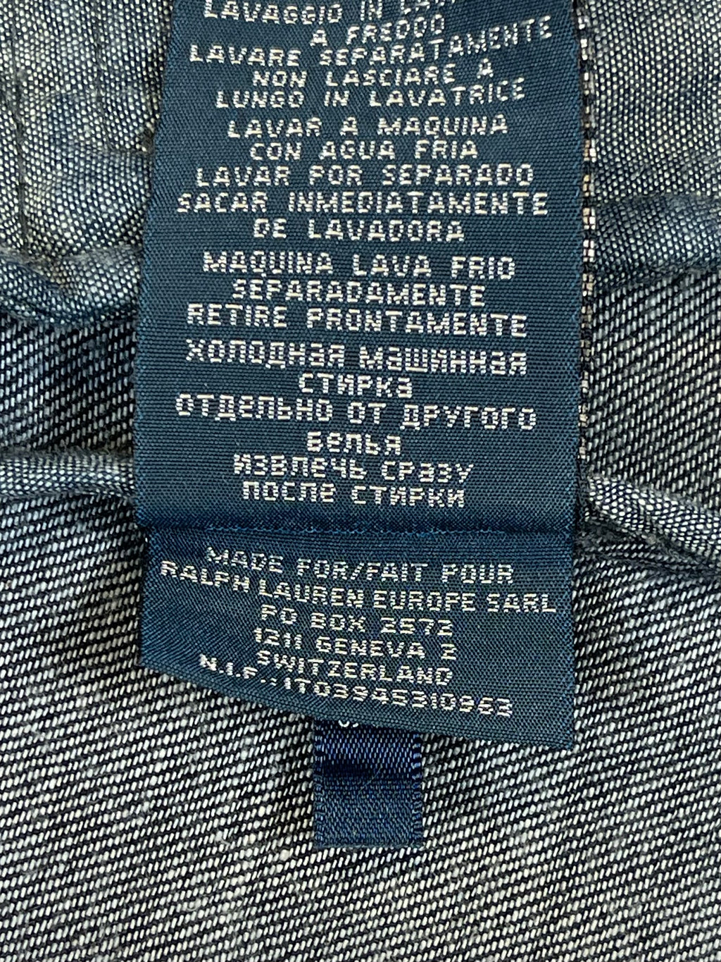Polo Ralph Lauren Naval Tailors Indigo Denim Blazer (Vintage 2000s)