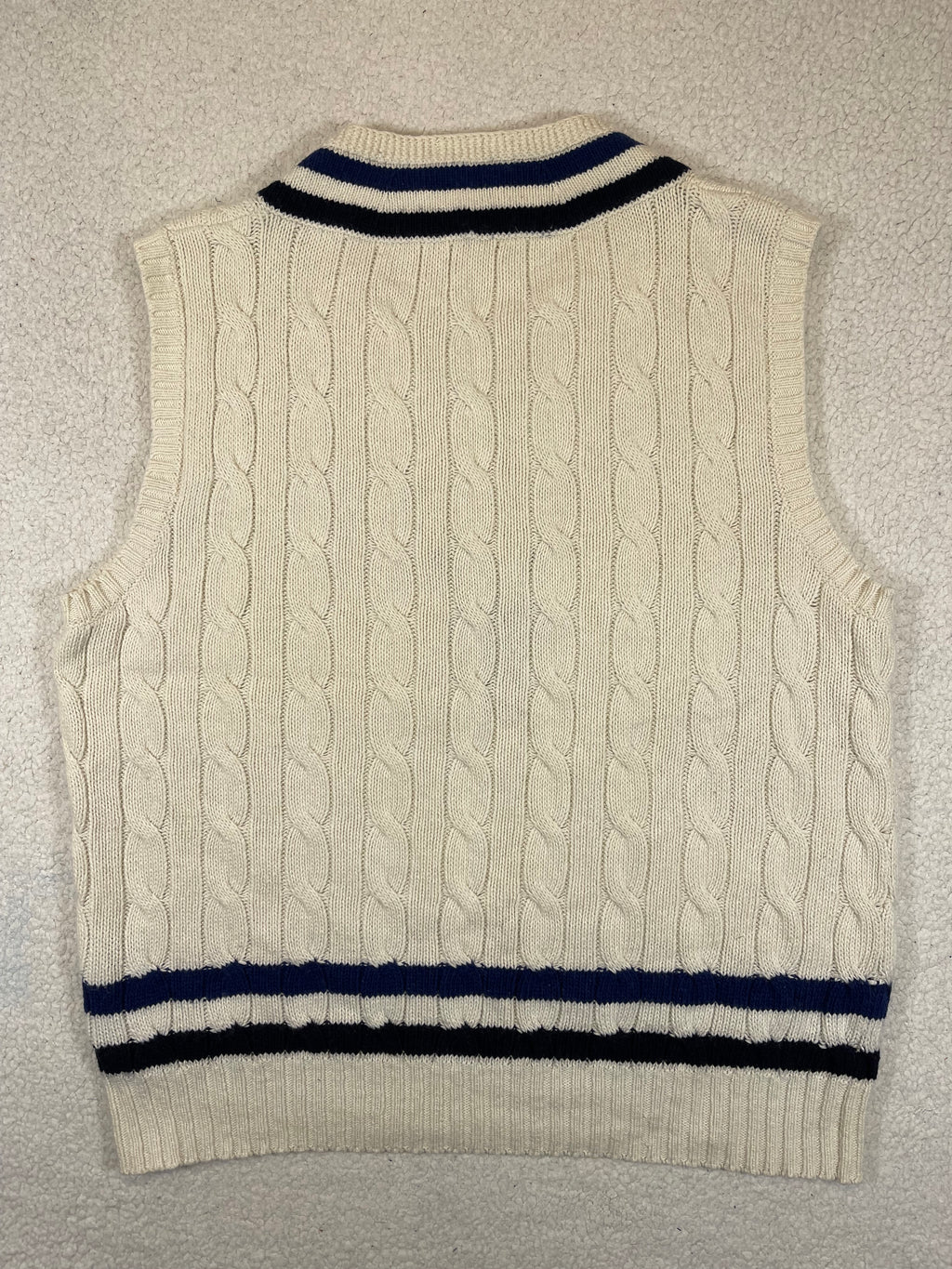 Polo Ralph Lauren Cricket Crest Cotton & Cashmere Sweater Vest (Vintage 2000s)