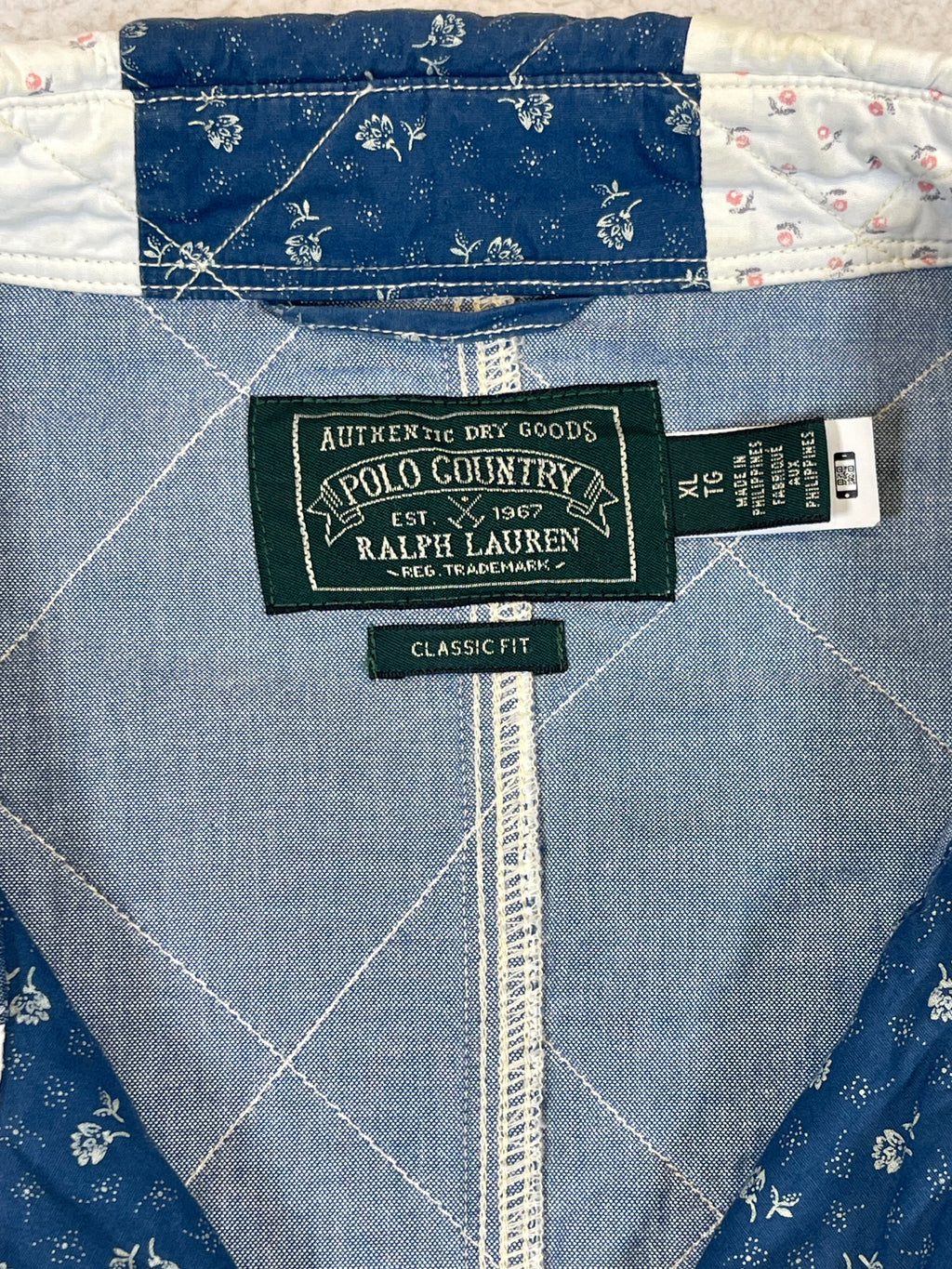 Polo Country Ralph Lauren Cotton & Linen Patchwork Shirt Jacket (2022)