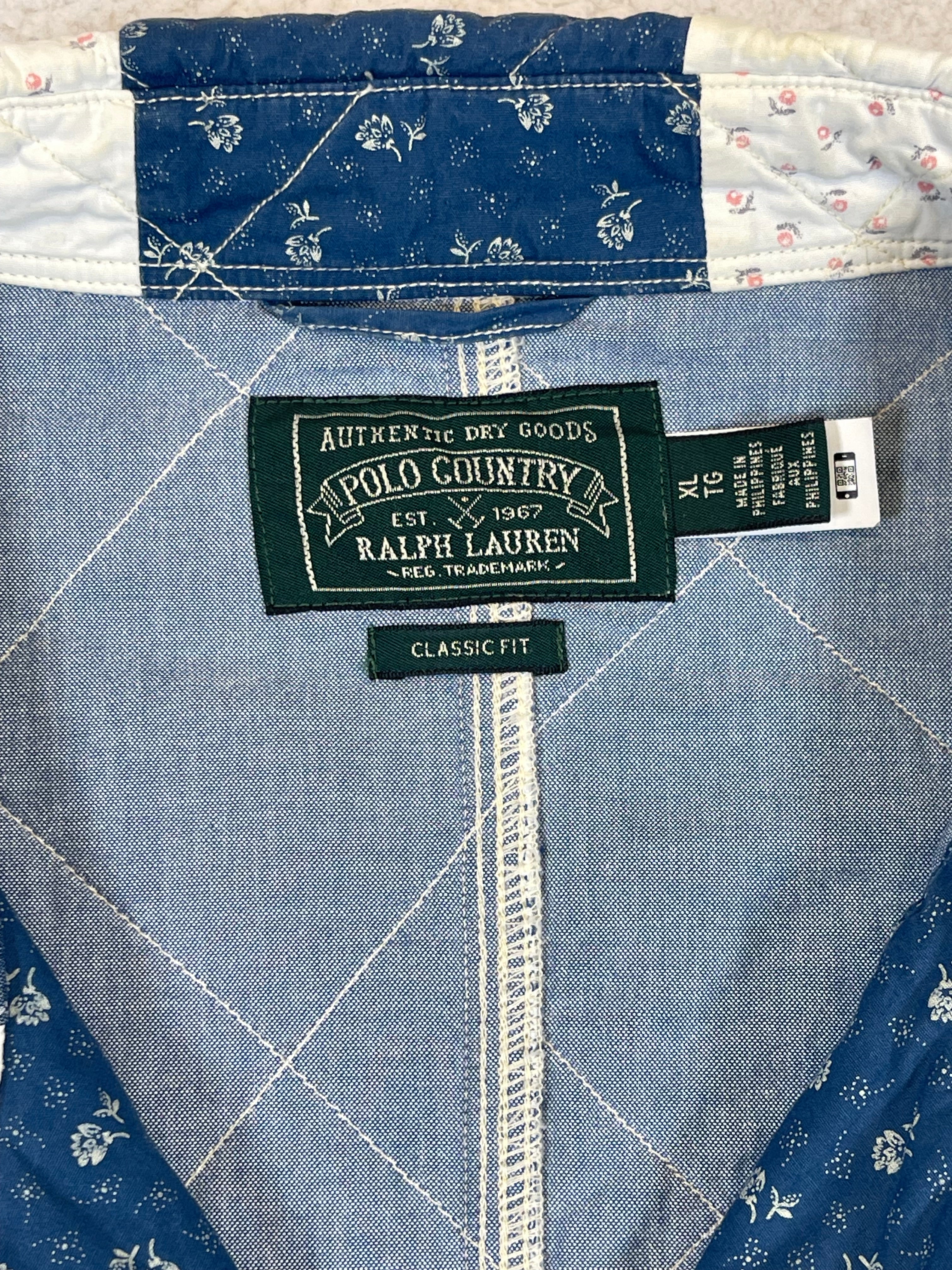 Polo Country Ralph Lauren Cotton & Linen Patchwork Shirt Jacket (2022)