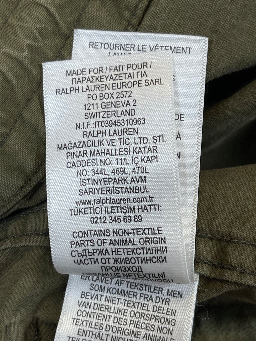 RRL Double RL Surplus Poplin Cargo Trousers