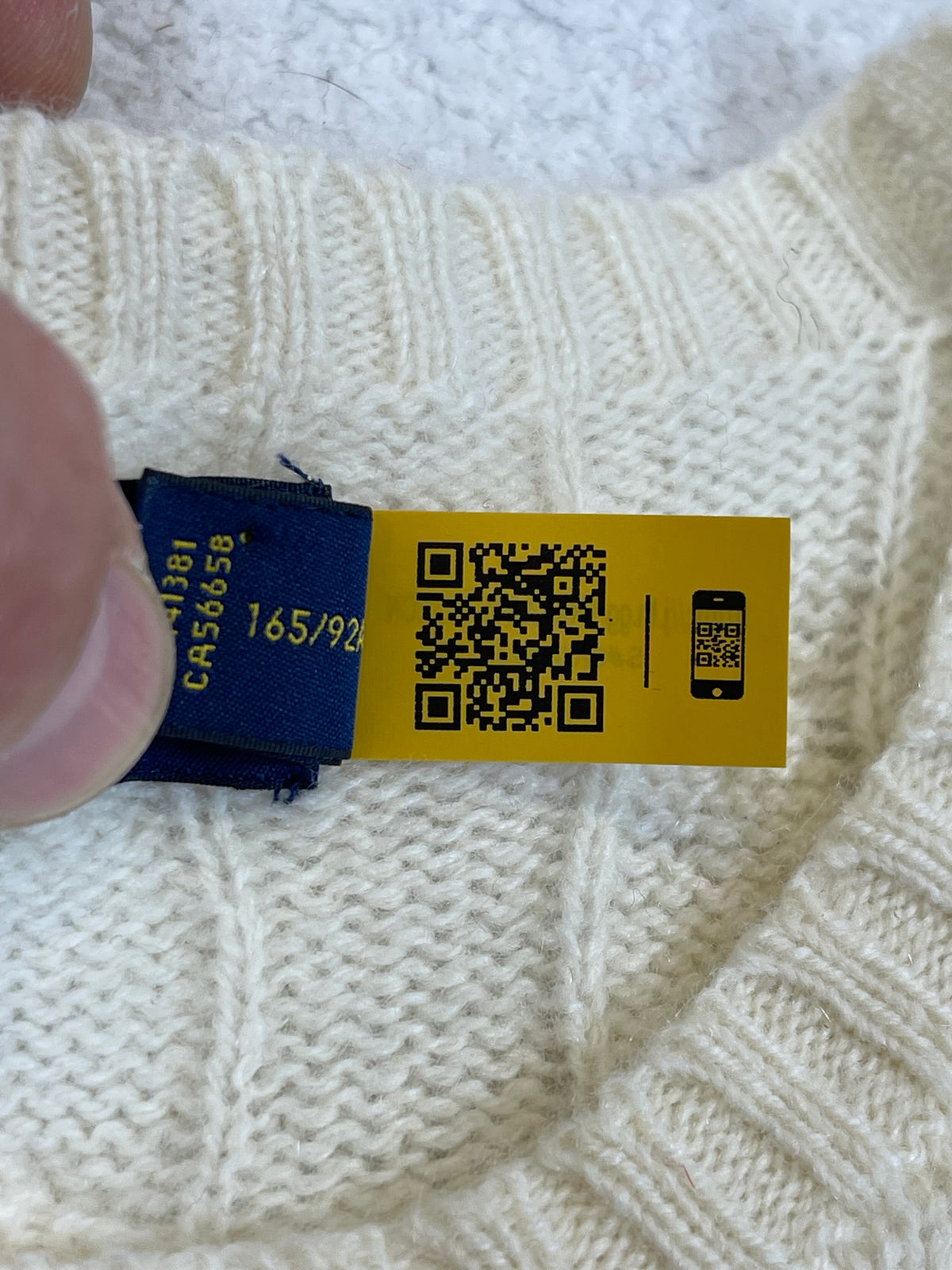 Polo Ralph Lauren RLNY Cable-Knit Wool & Cashmere Sweater M