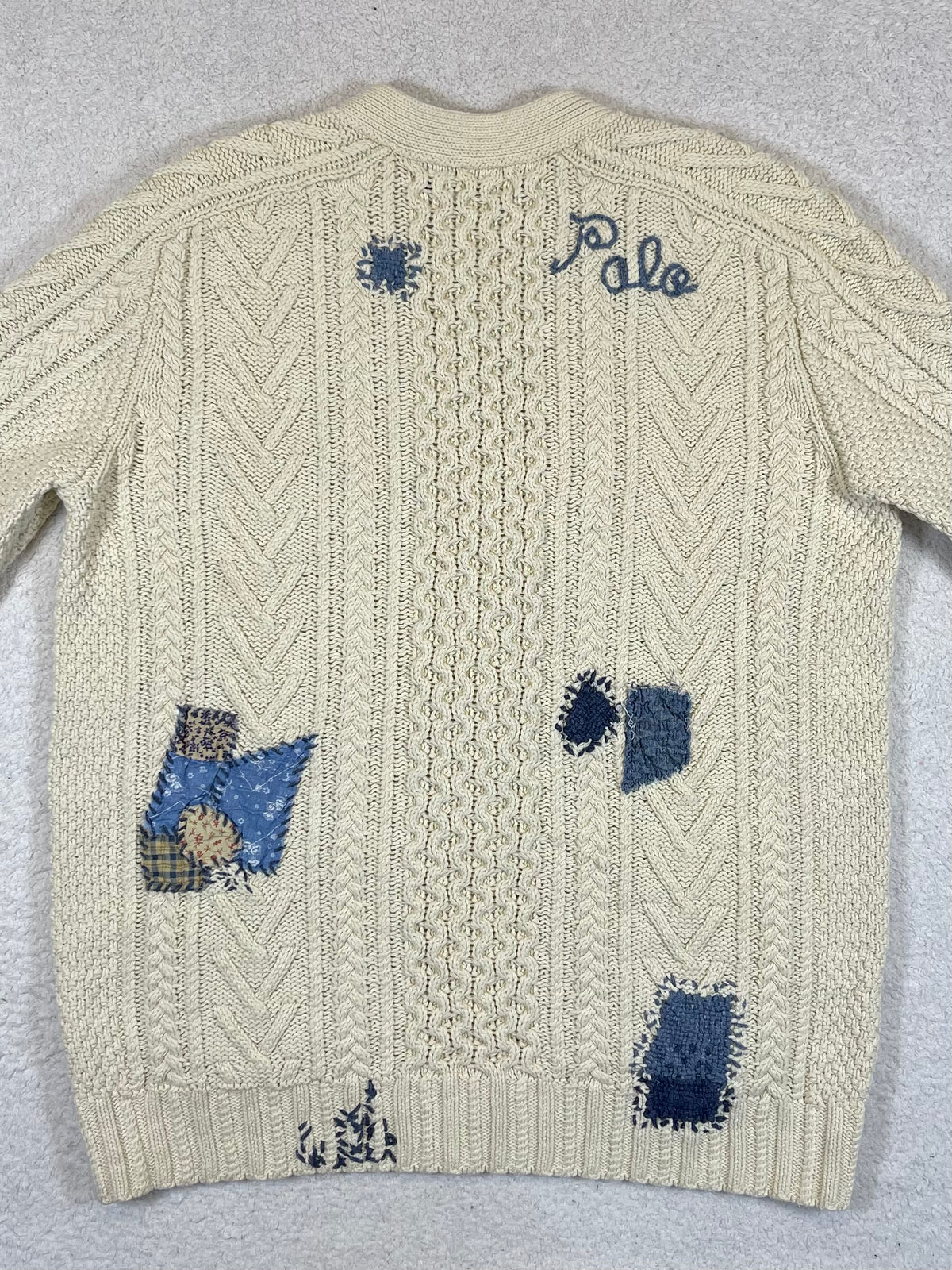 Polo Ralph Lauren Patchwork Aran-Knit Cardigan