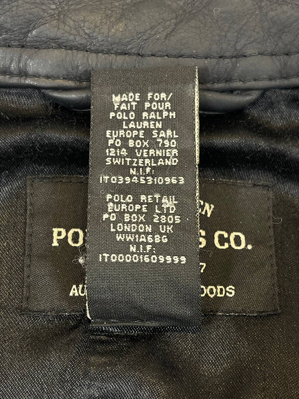 Polo Jeans Co. Ralph Lauren Vintage Genuine Cowhide Motorcycle Jacket