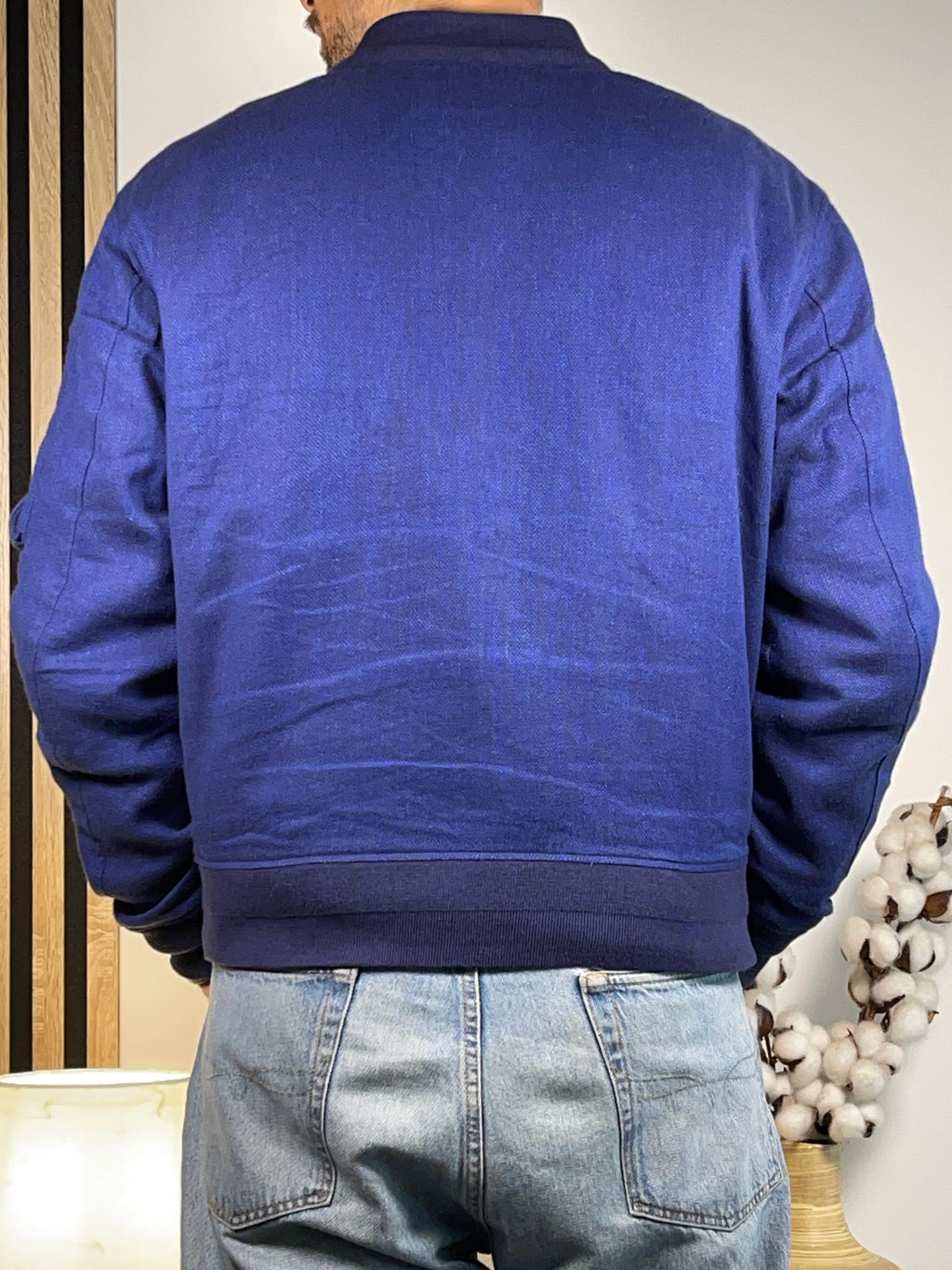 Polo Ralph Lauren Linen & Stretch Cotton Bomber Jacket S