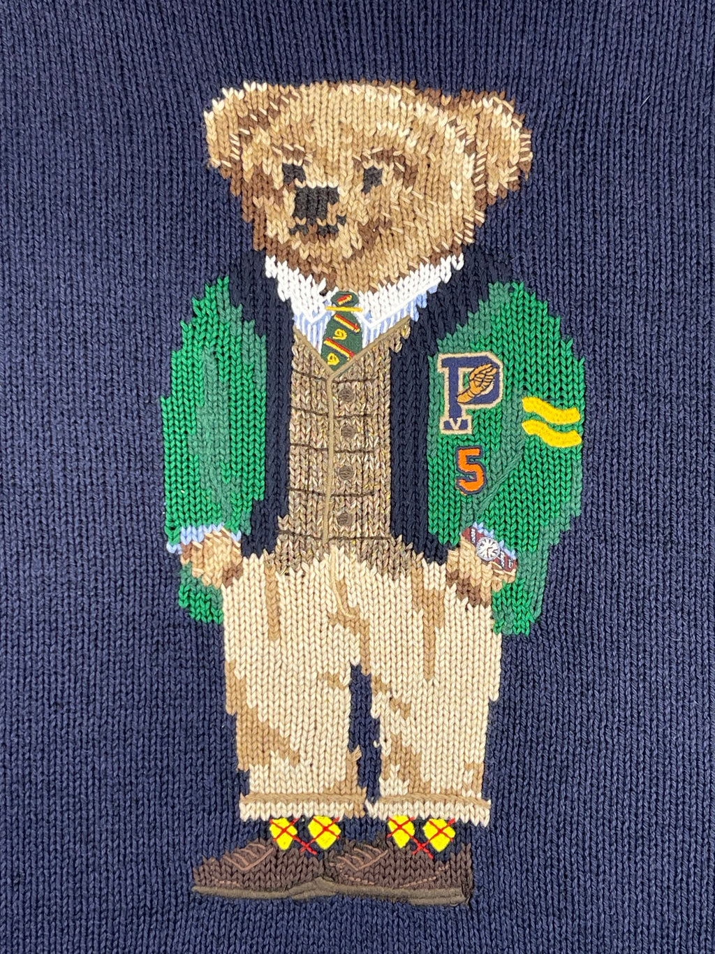 Polo Ralph Lauren Preppy Polo Bear Cotton & Linen Sweater