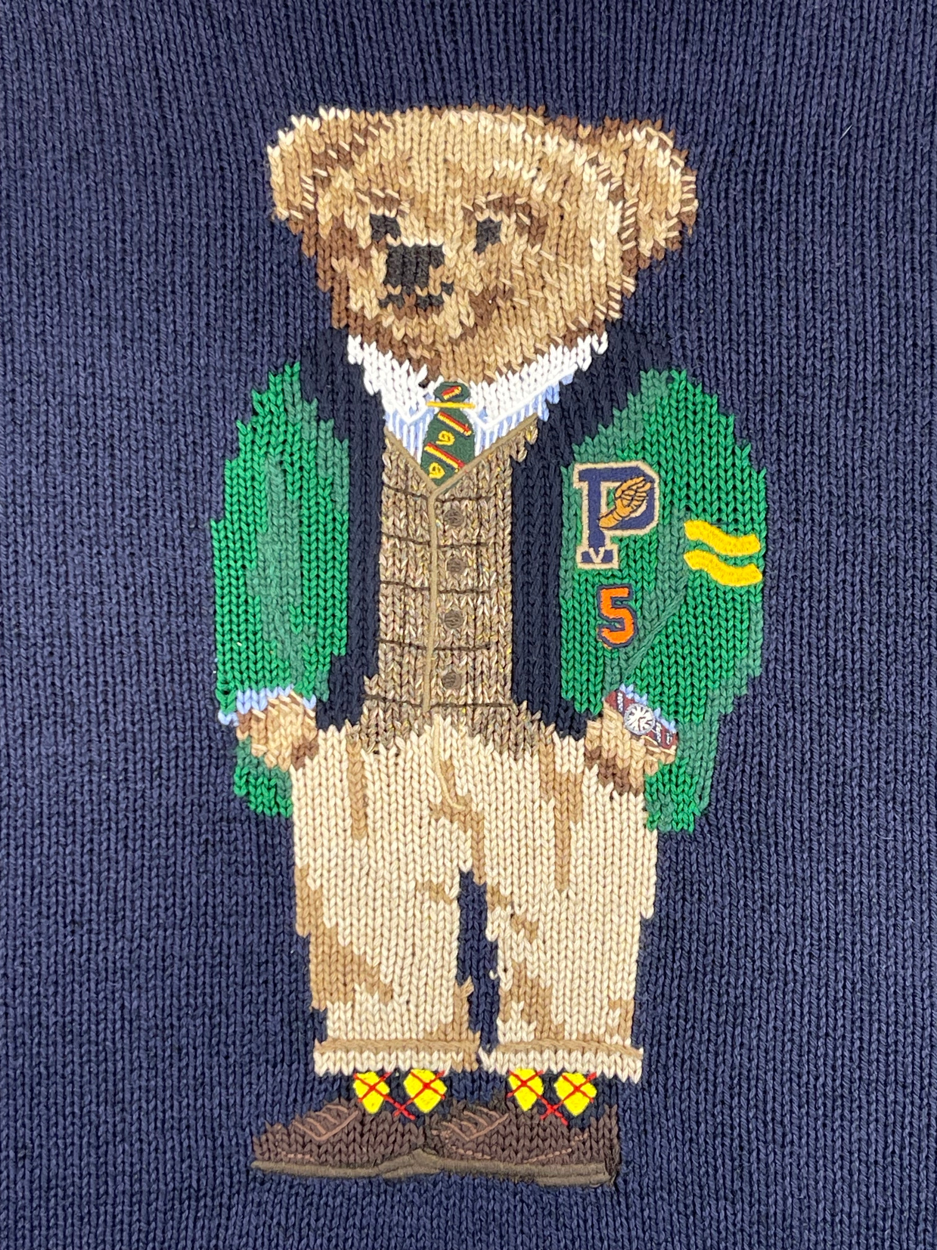 Polo Ralph Lauren Preppy Polo Bear Cotton & Linen Sweater