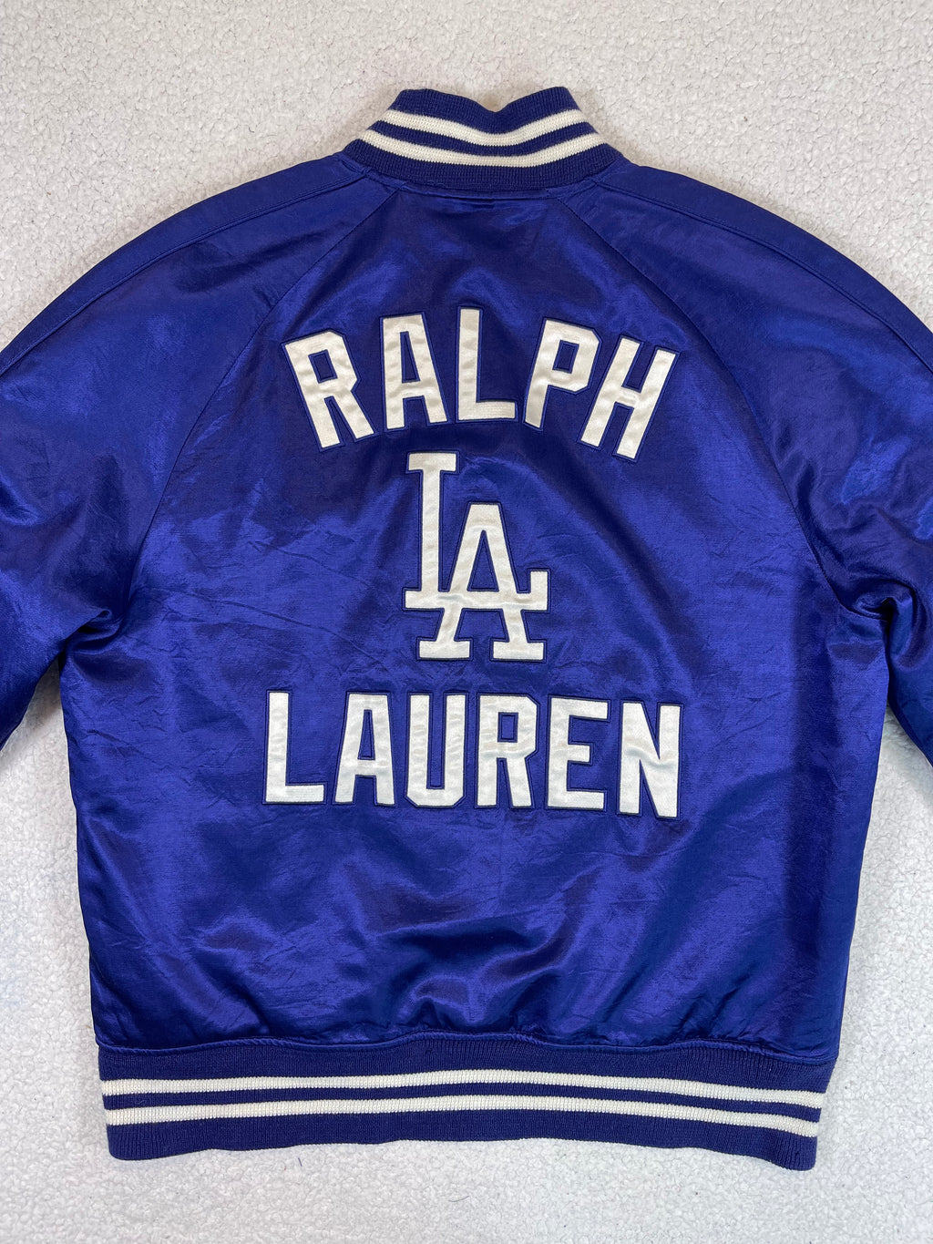 Polo Ralph Lauren x Los Angeles Dodgers Satin Varsity Jacket