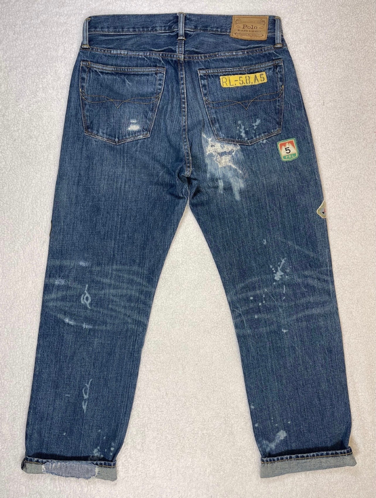 Polo Ralph Lauren Expedition Vintage Classic Fit Aged Denim Jeans (2022)