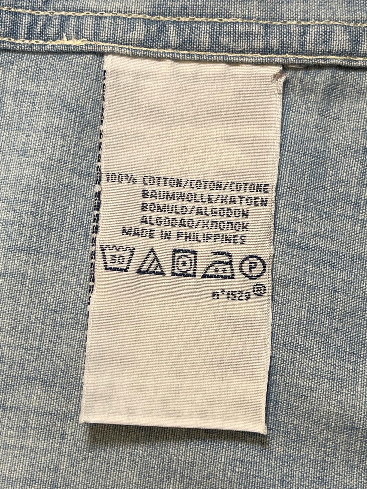 Polo by Ralph Lauren Vintage Patterned Chambray Western Shirt XL