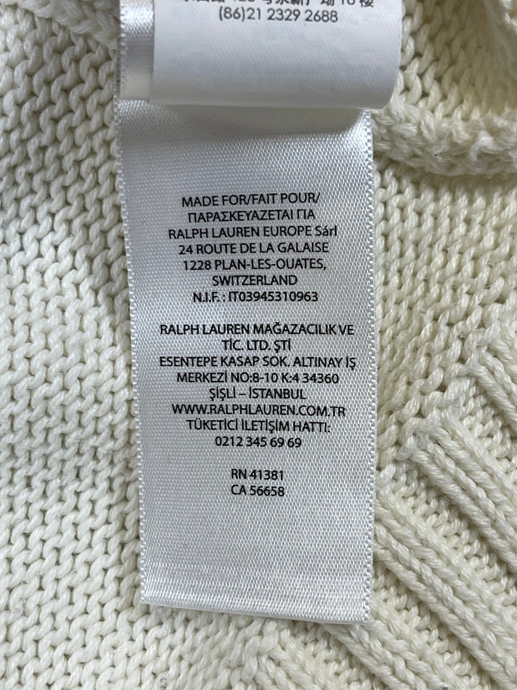 Polo Ralph Lauren Captain Polo Bear Cotton Sweater
