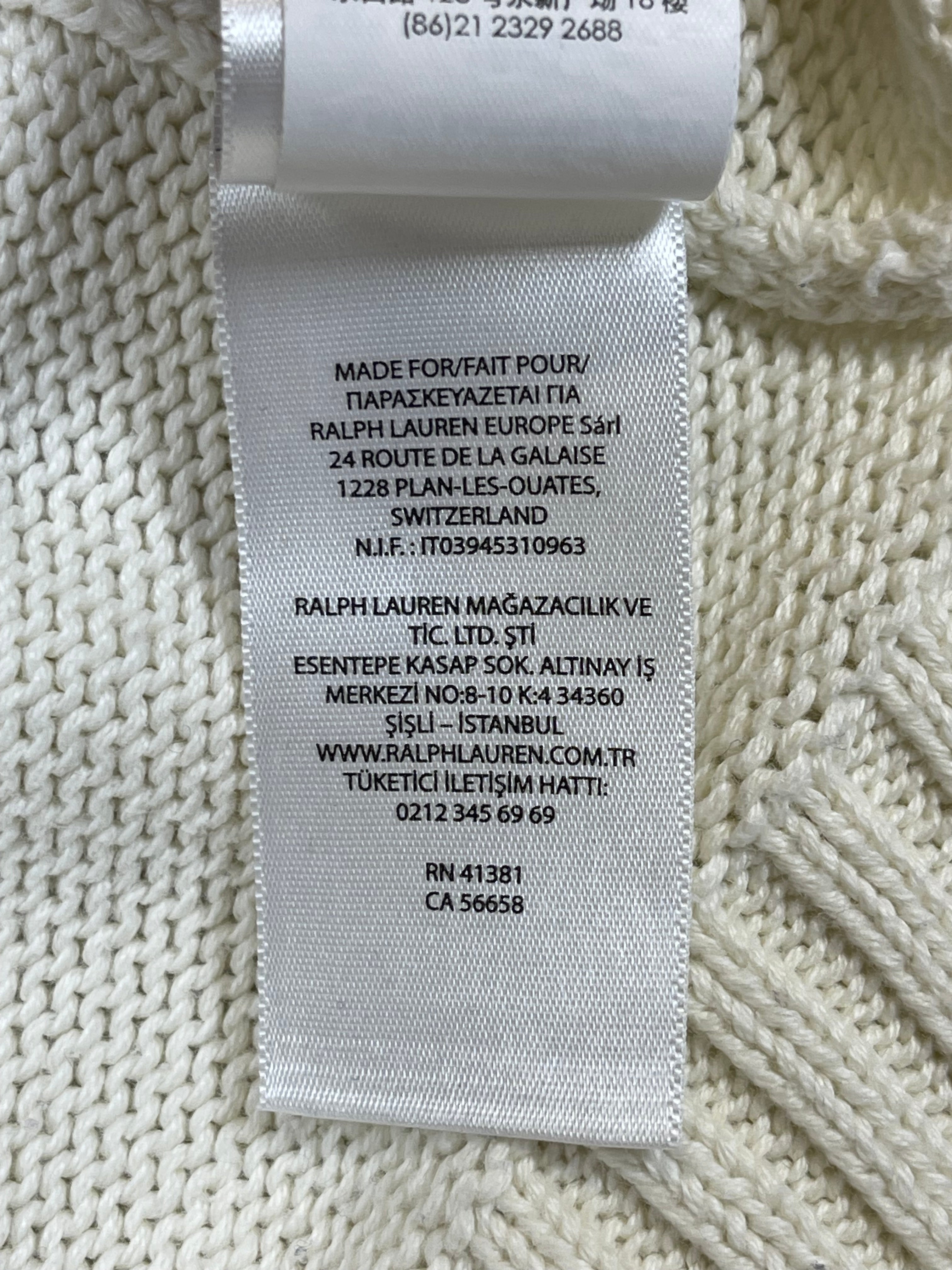 Polo Ralph Lauren Captain Polo Bear Cotton Sweater