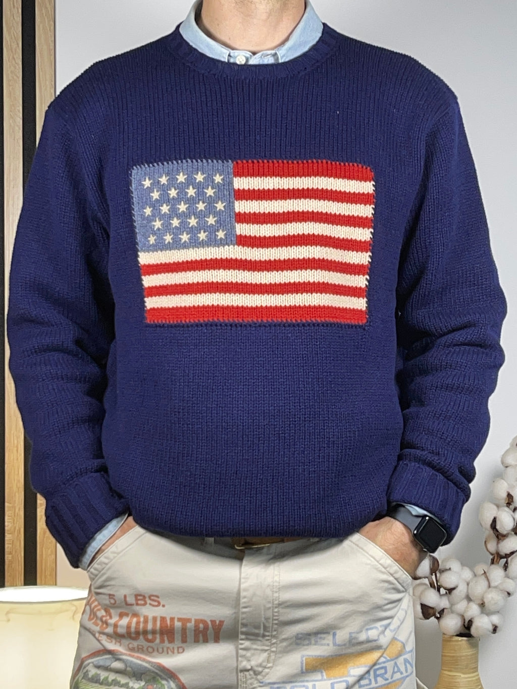 Polo Ralph Lauren Iconic American Flag Wool Sweater