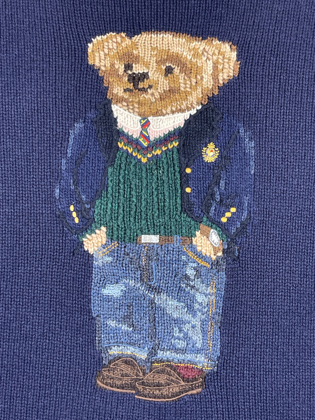 Polo Ralph Lauren Preppy Polo Bear Wool Sweater