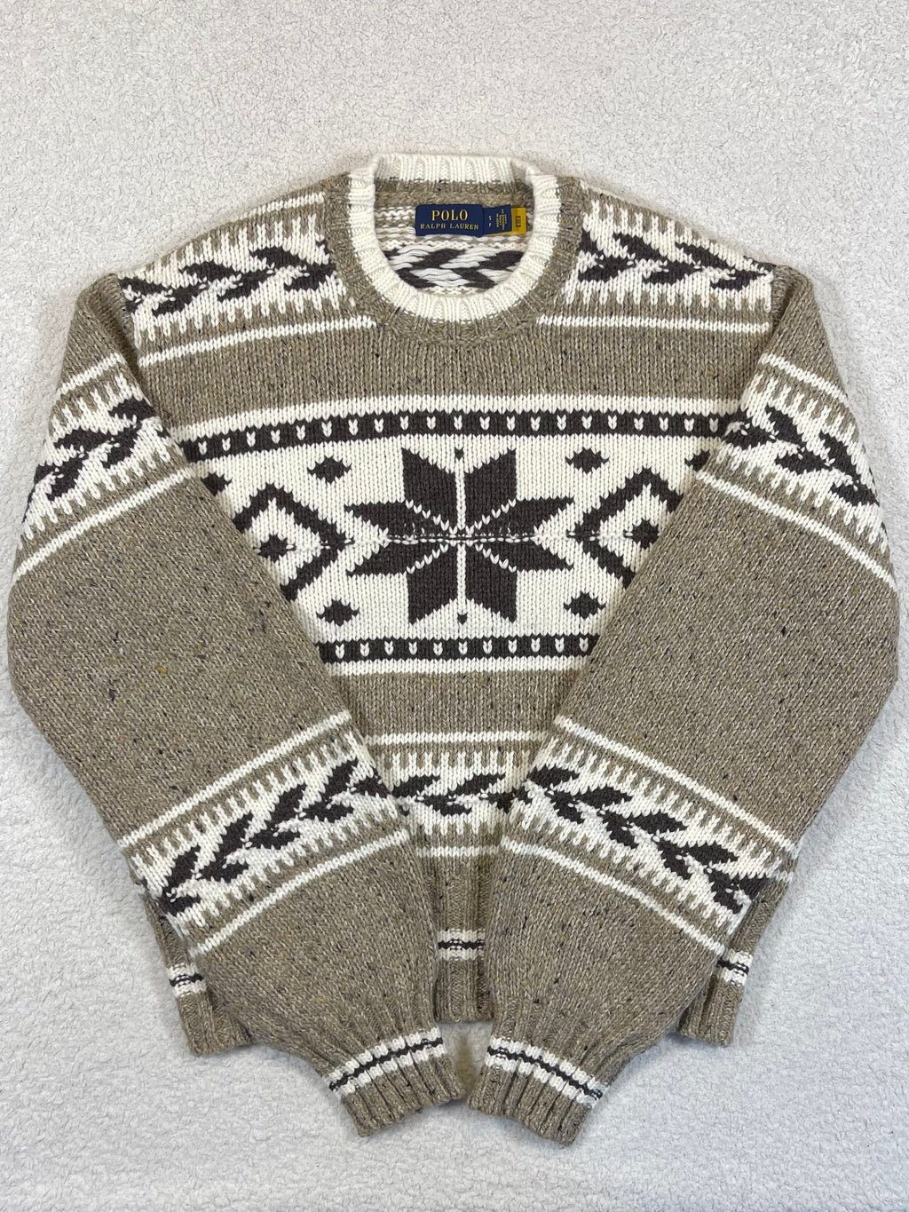 Polo Ralph Lauren Snowflake Intarsia Wool-Blend Sweater