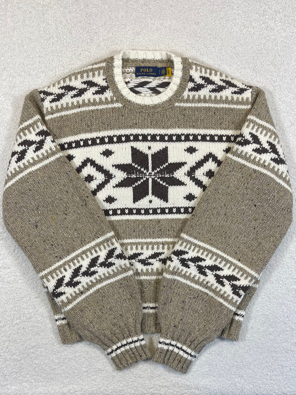 Polo Ralph Lauren Snowflake Intarsia Wool-Blend Sweater