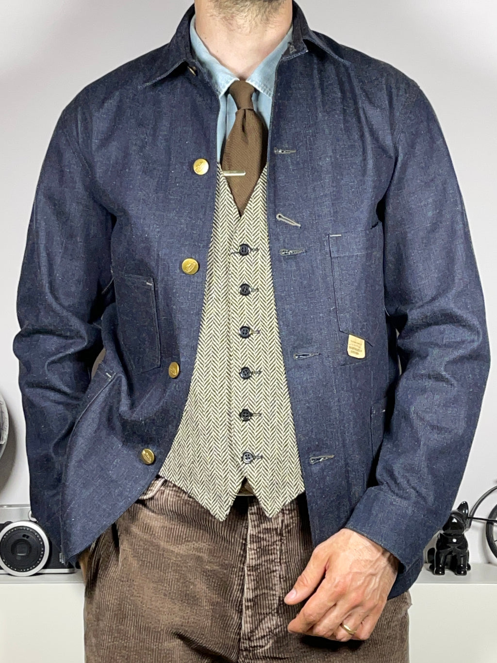 RRL Double RL Limited Edition Denim Engineer Coat