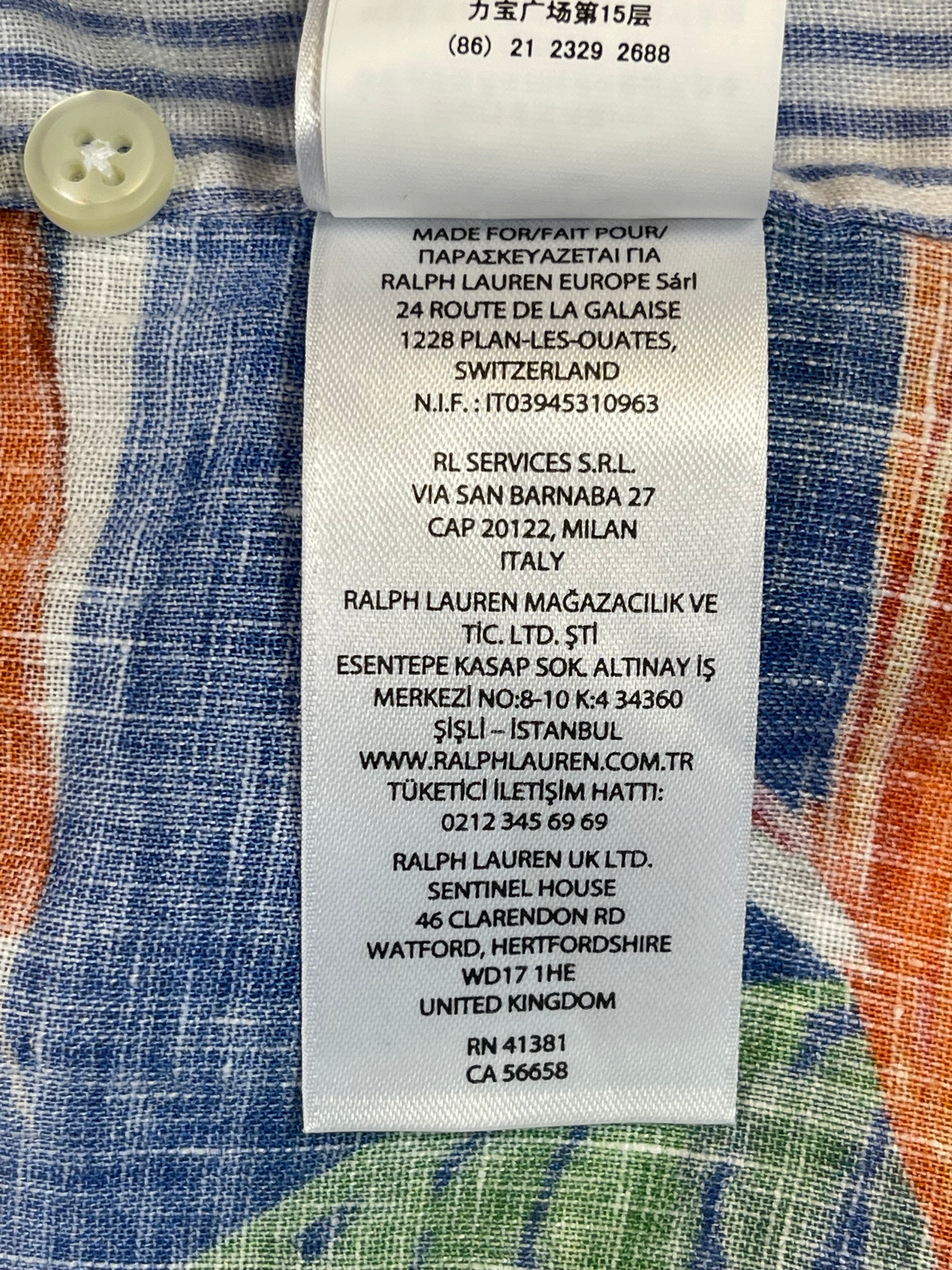 Chemise en Lin Patchwork Polo Ralph Lauren (2025)