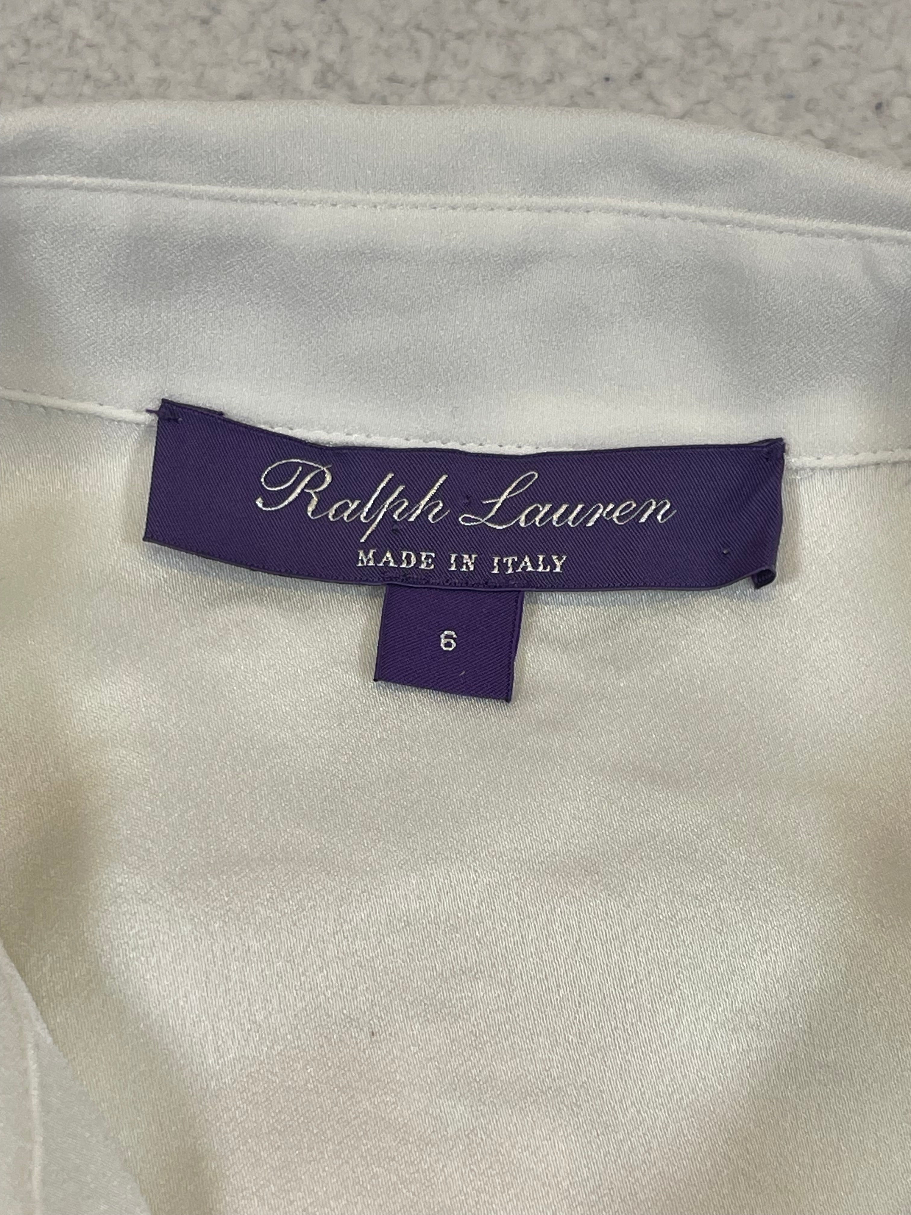 Ralph Lauren Collection Embroidered Satin Western Shirt