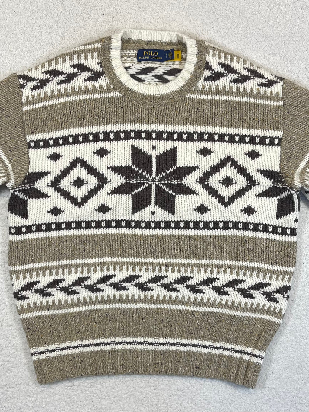 Polo Ralph Lauren Snowflake Intarsia Wool-Blend Sweater