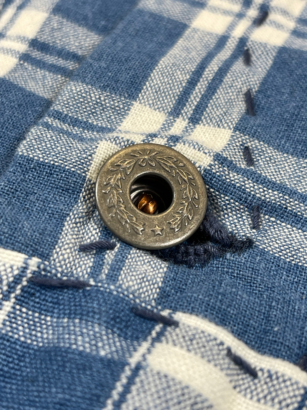🧵 Polo by Ralph Lauren x Oak Bluffs Limited-Edition Indigo Patchwork Overshirt S