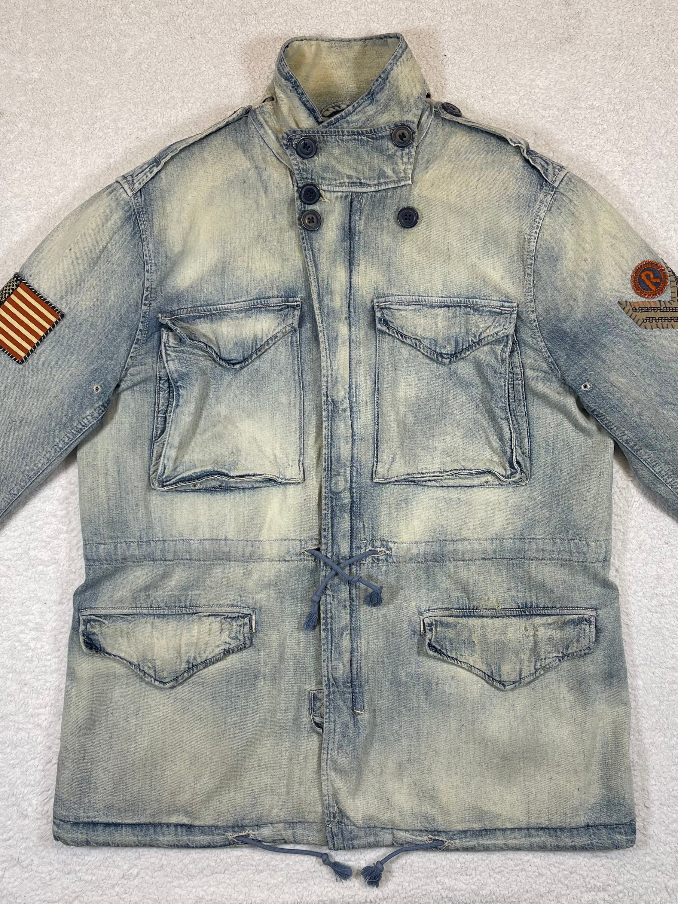 Polo Ralph Lauren & Co. Distressed Denim Field Jacket