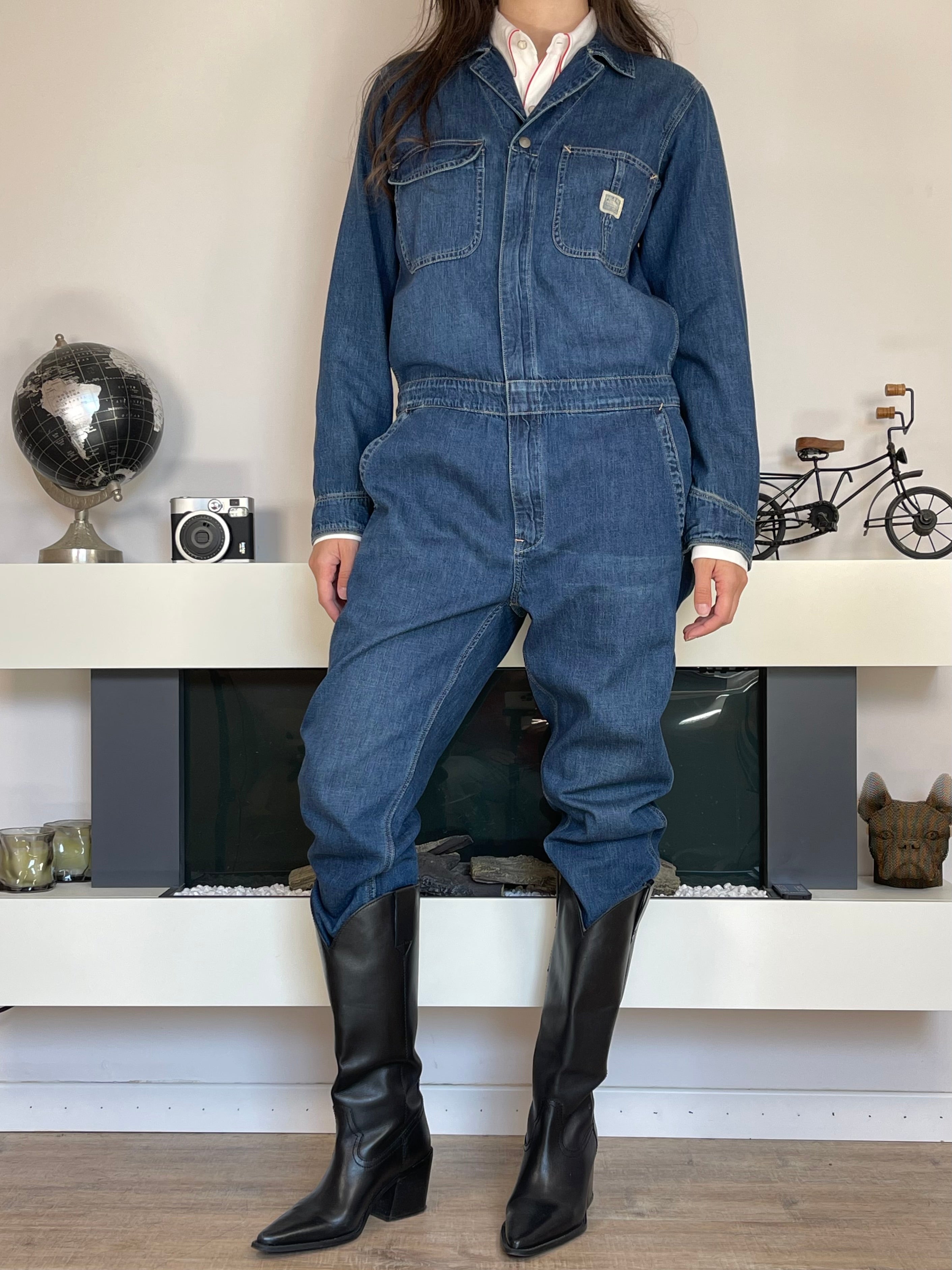 Polo Ralph Lauren Indigo Denim Jumpsuit