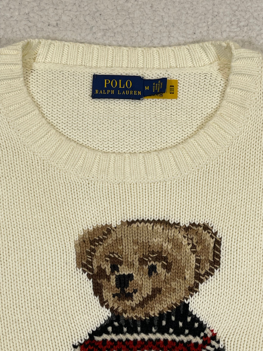 Polo Ralph Lauren Fair Isle Polo Bear Cotton Sweater (2021)