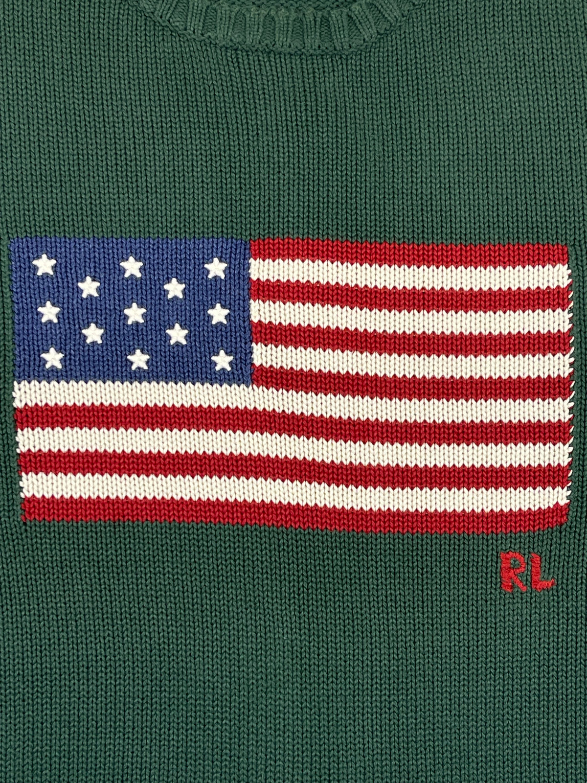 Polo Ralph Lauren Iconic Flag Cotton Sweater L