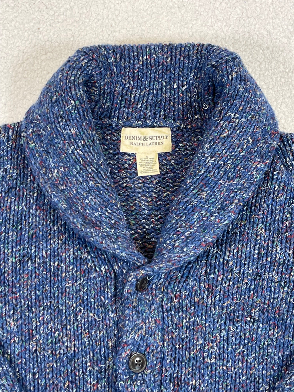 Denim & Supply Ralph Lauren Wool Blend Shawl Collar Cardigan (Vintage)