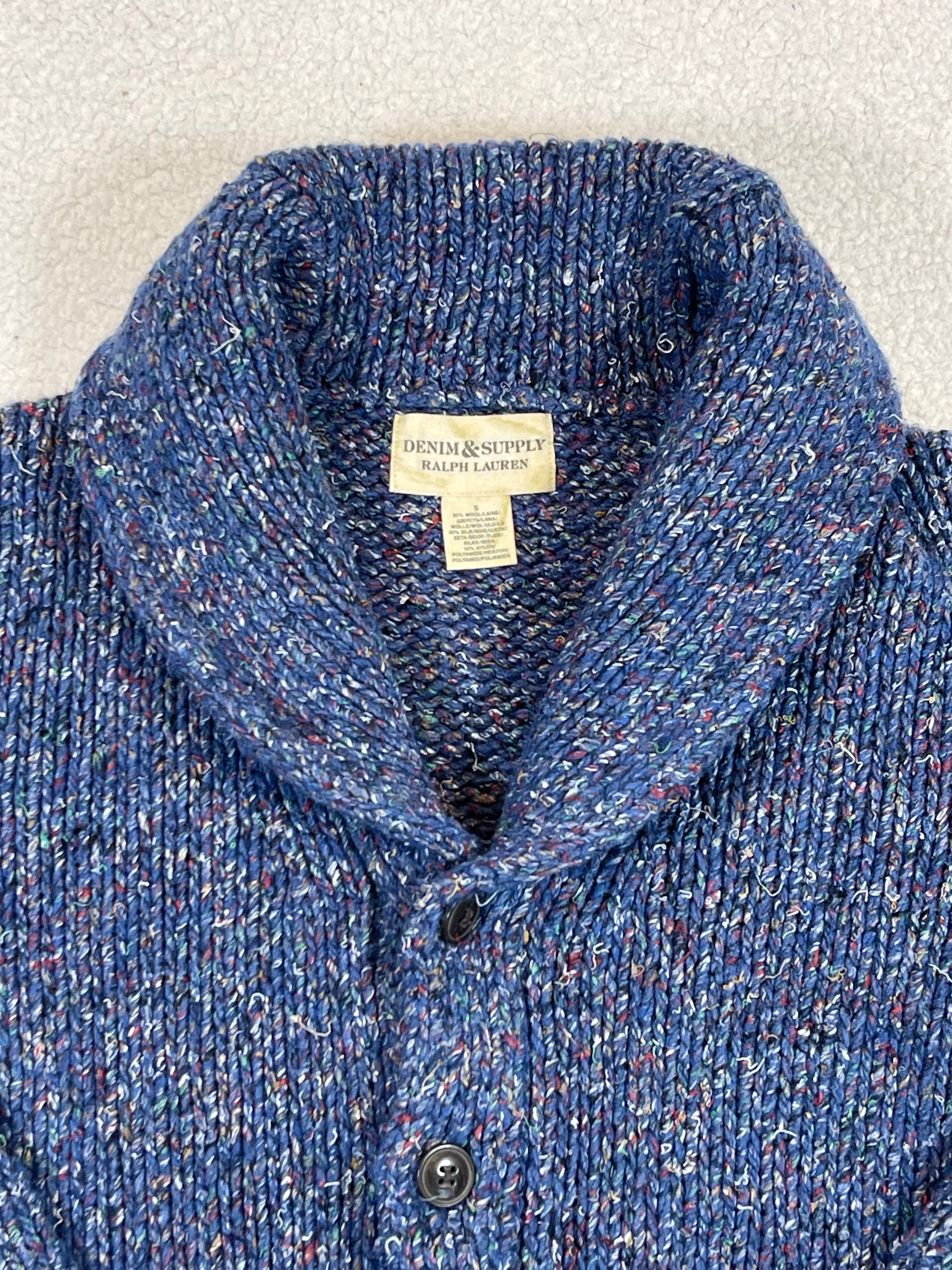 Denim & Supply Ralph Lauren Wool Blend Shawl Collar Cardigan (Vintage)