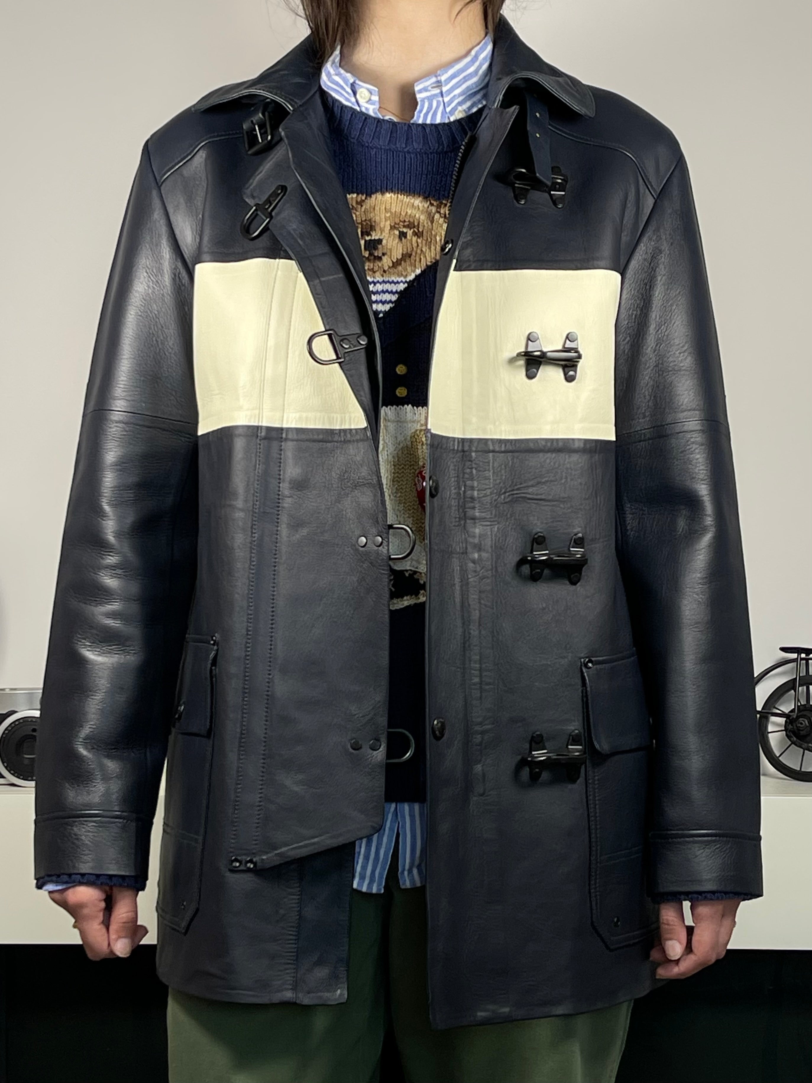 Polo Ralph Lauren Lambskin Leather Three-Quarter Coat