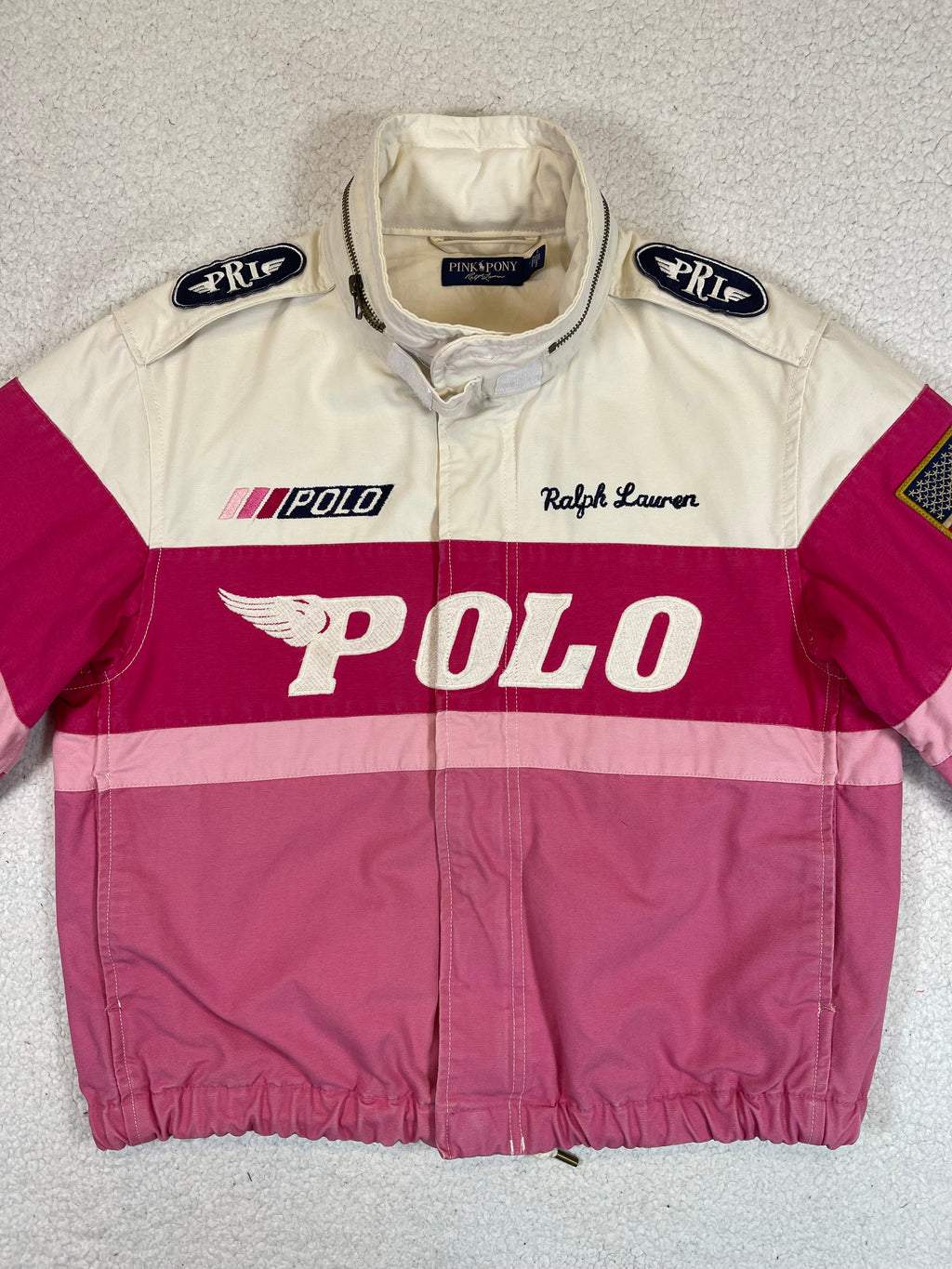 Pink Pony Ralph Lauren Racing Canvas Jacket