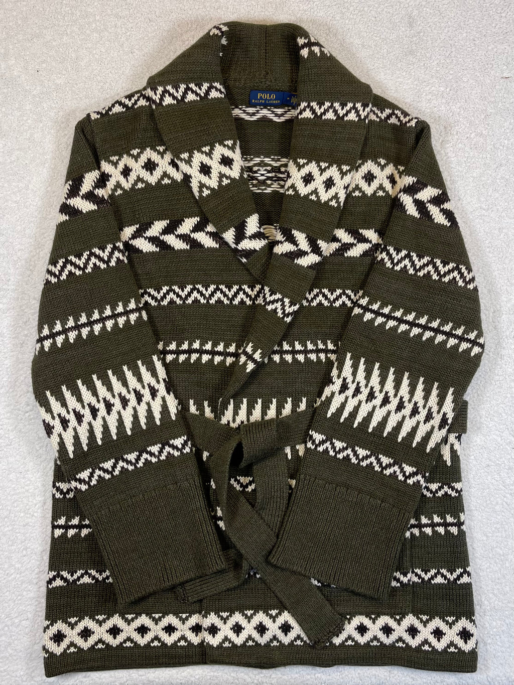 Polo Ralph Lauren Geometric Shawl-Collar Cardigan