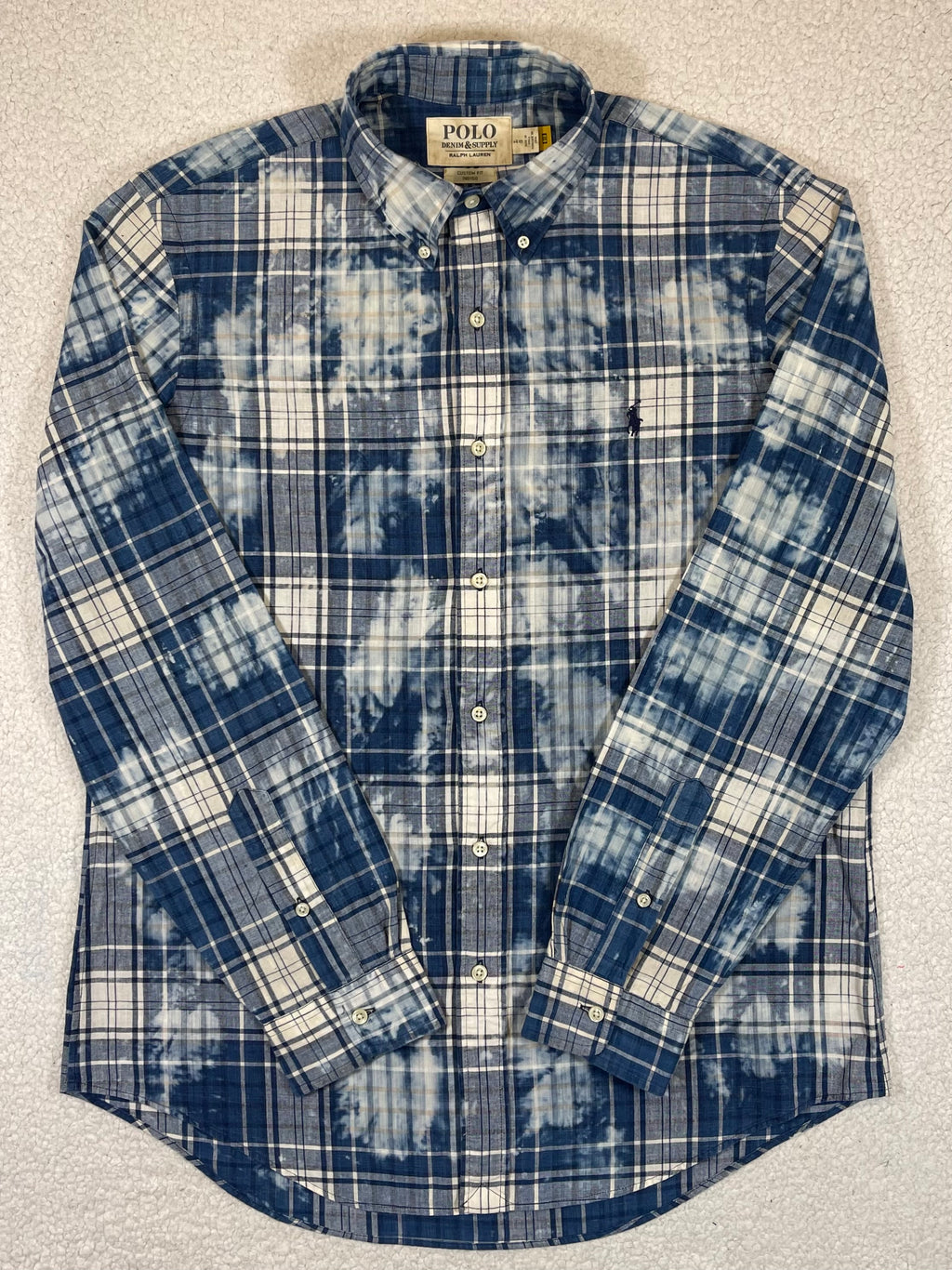 Chemise écossaise en coton Madras indigo Polo Ralph Lauren Denim&Supply
