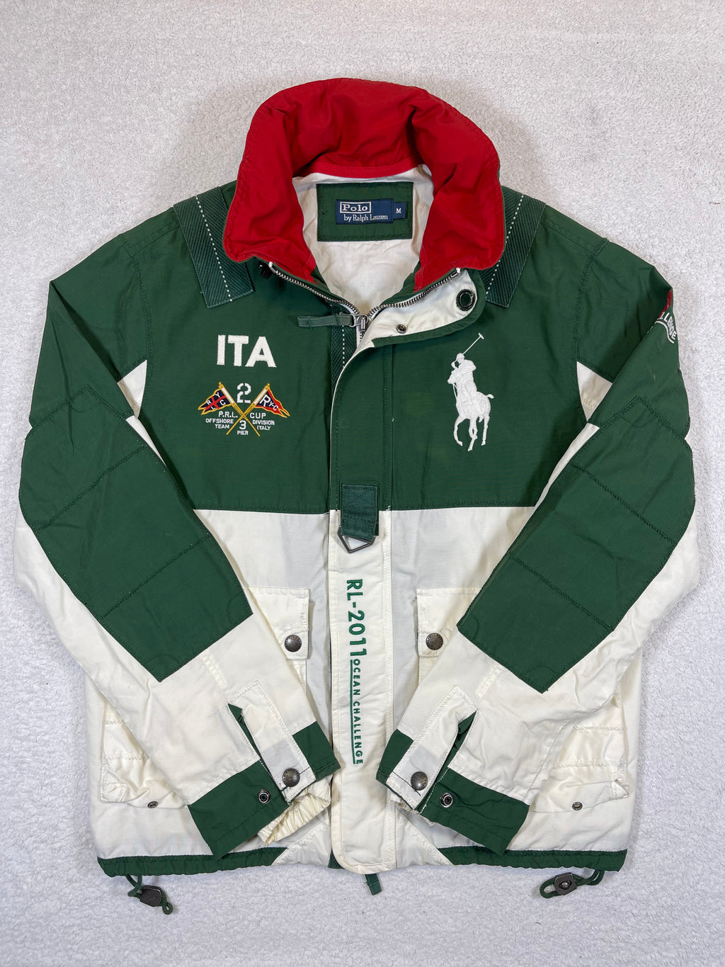 Polo by Ralph Lauren RL-2011 Ocean Challenge Italia-24 Water-Repellent Jacket (Vintage)