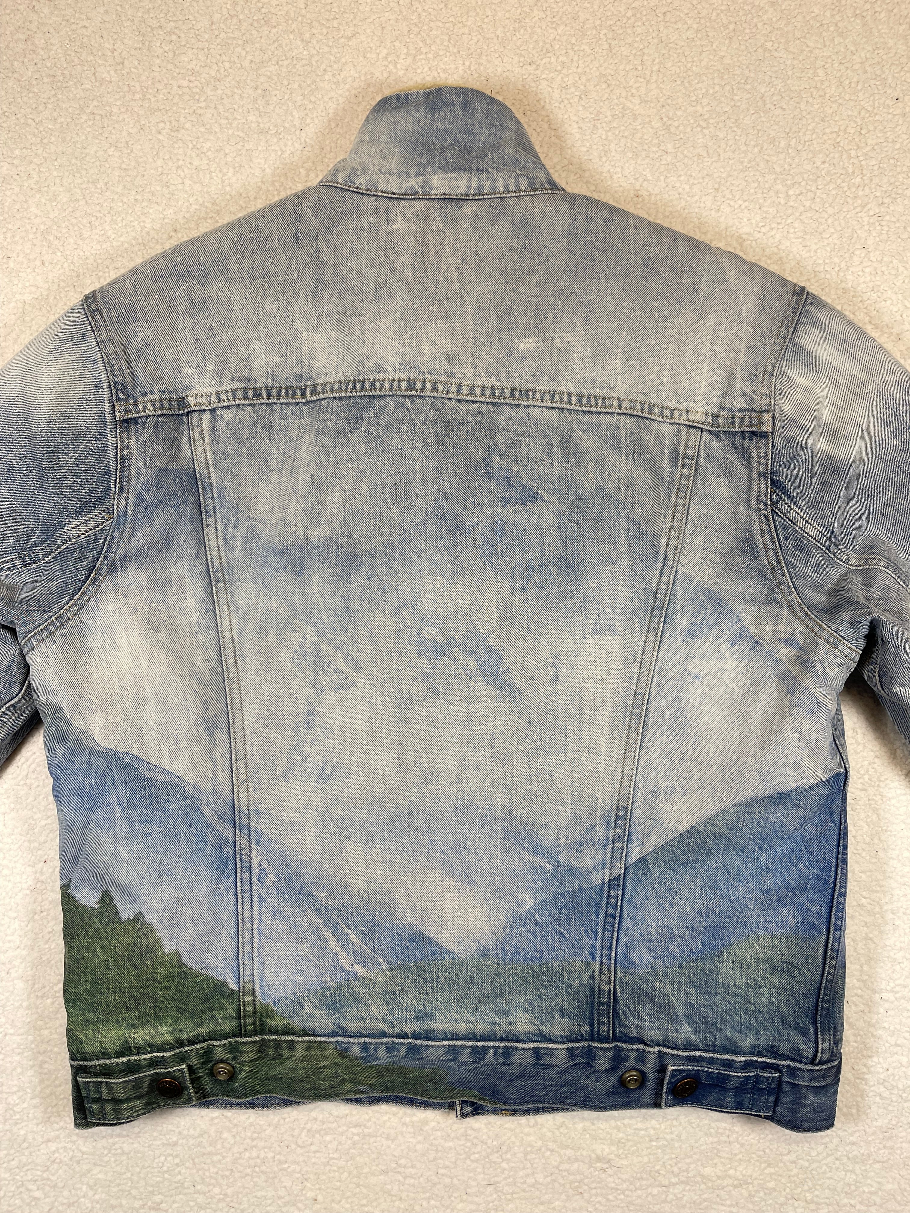 Polo Ralph Lauren Pattern-Lined Denim Trucker Jacket