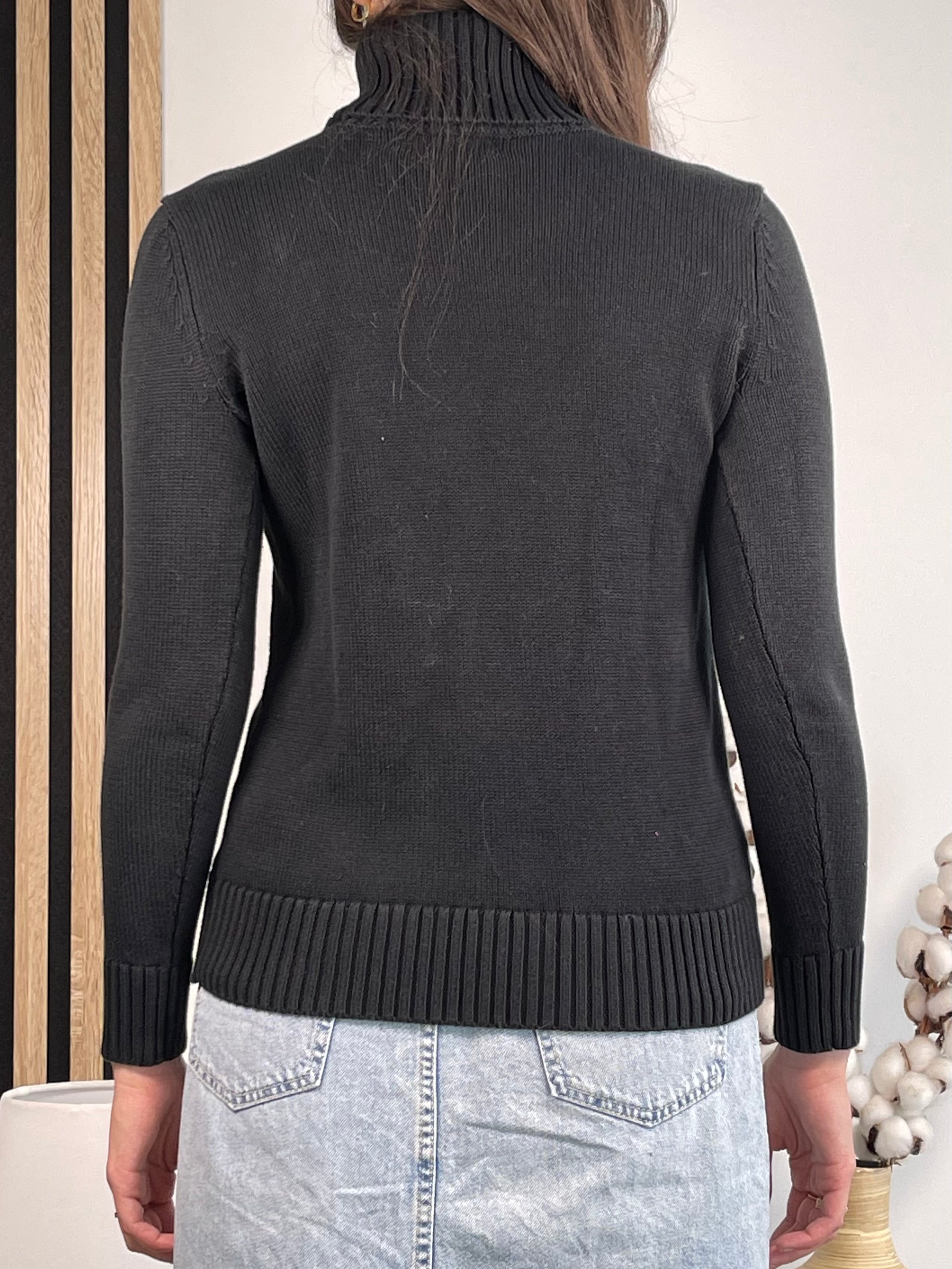 Lauren Ralph Lauren Intarsia Crest Turtleneck Sweater