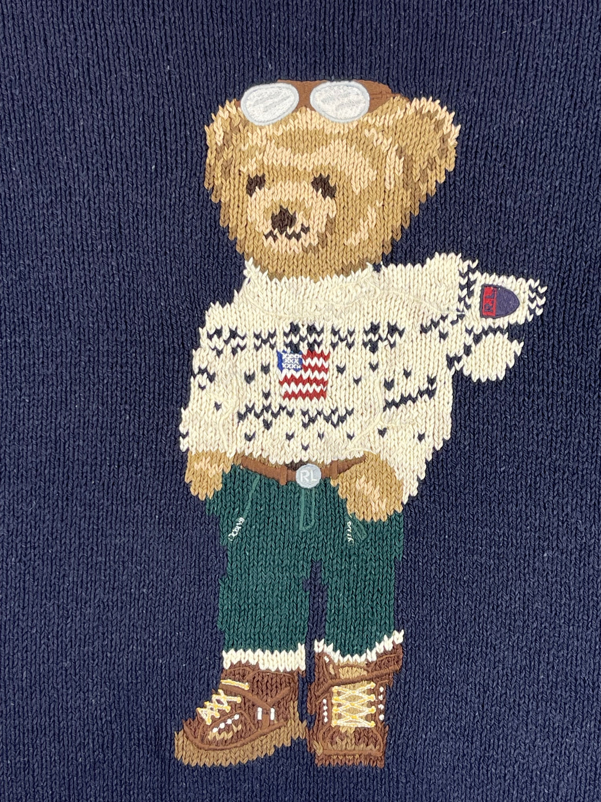 Ralph Lauren Polo Sport Vintage Polo Bear Cotton Sweater