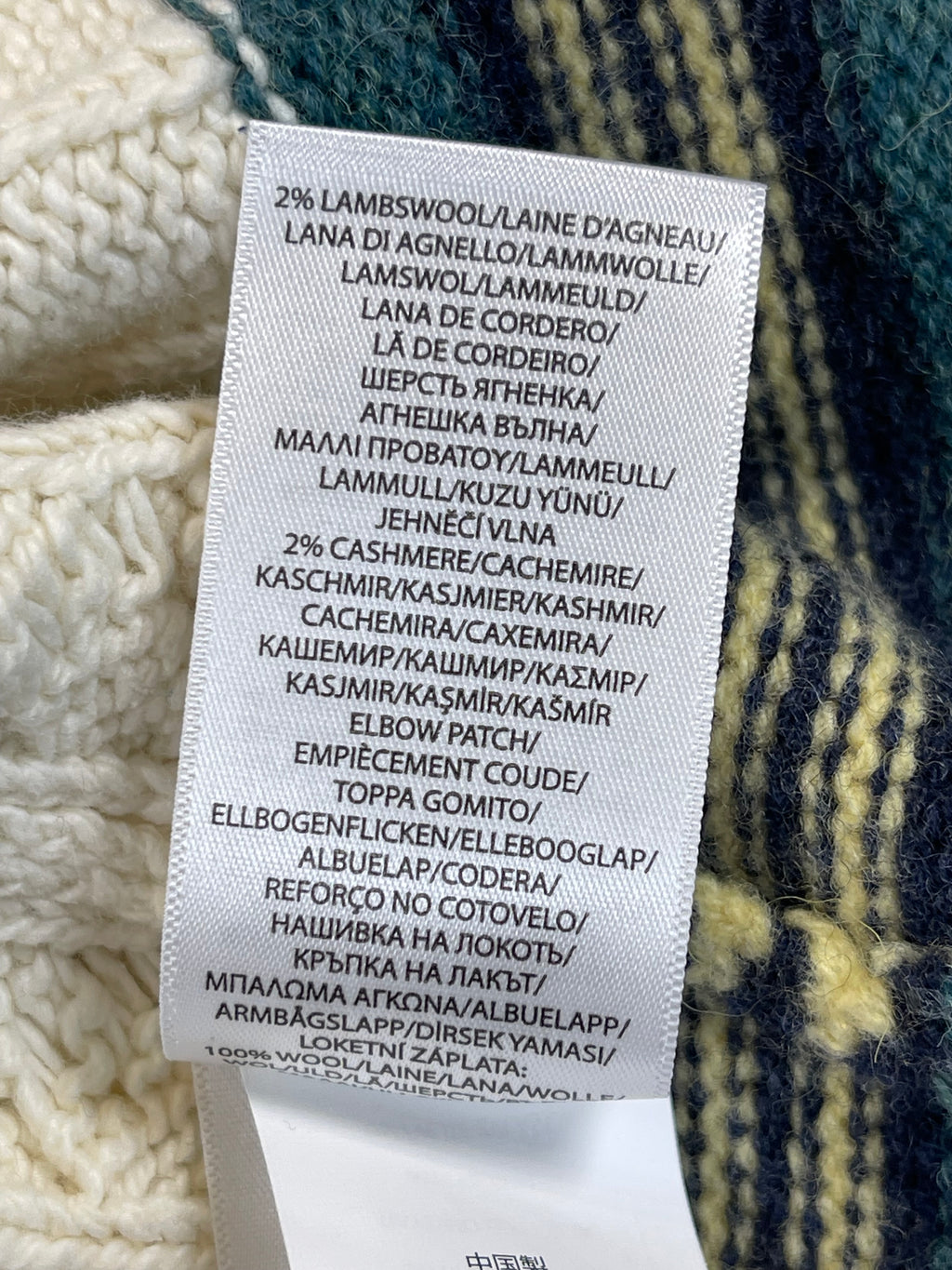 Polo Ralph Lauren Cotton & Cashmere Cricket Sweater L