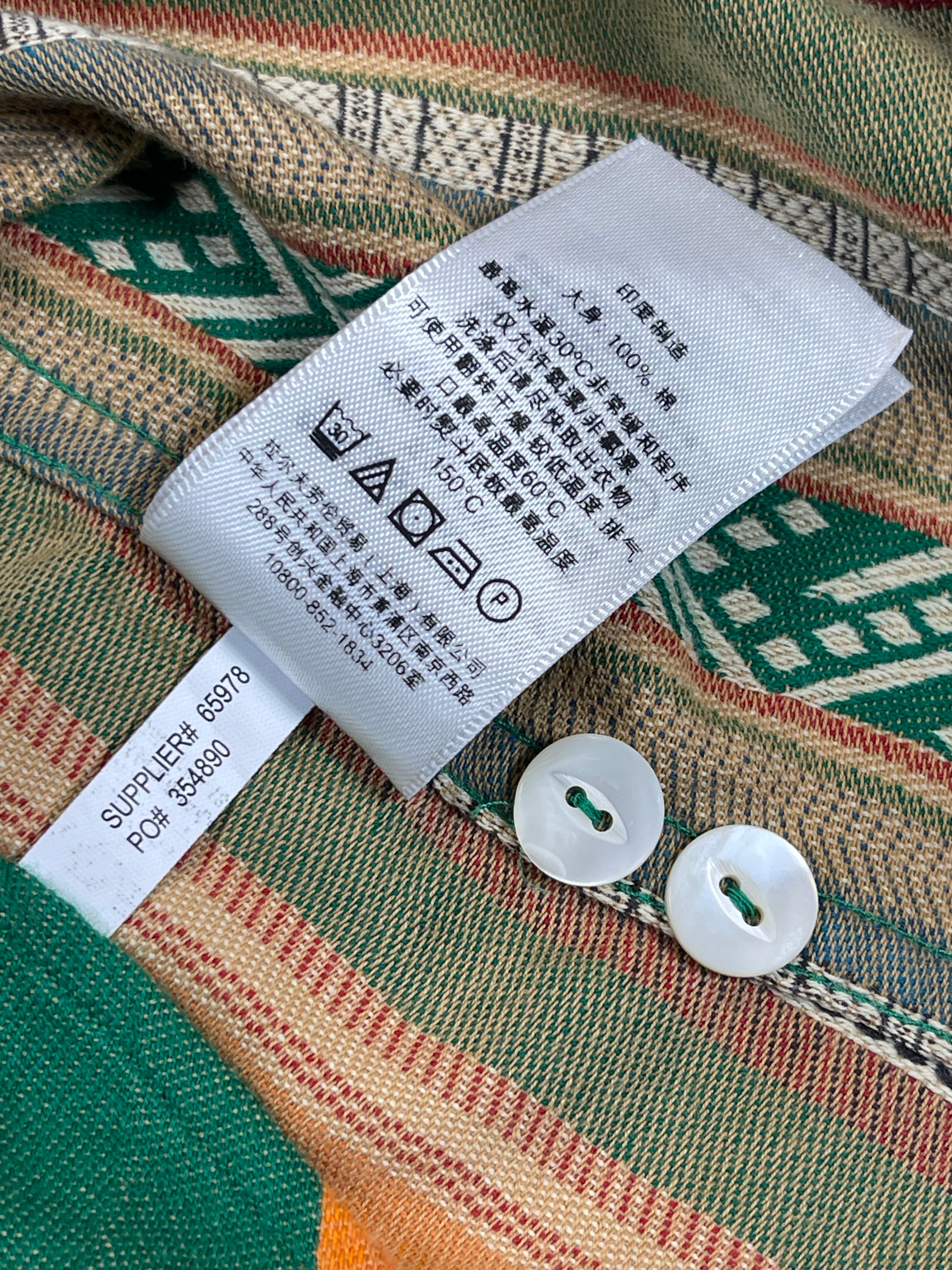 Polo by Ralph Lauren Woven Aztec Western Shirt (Vintage)