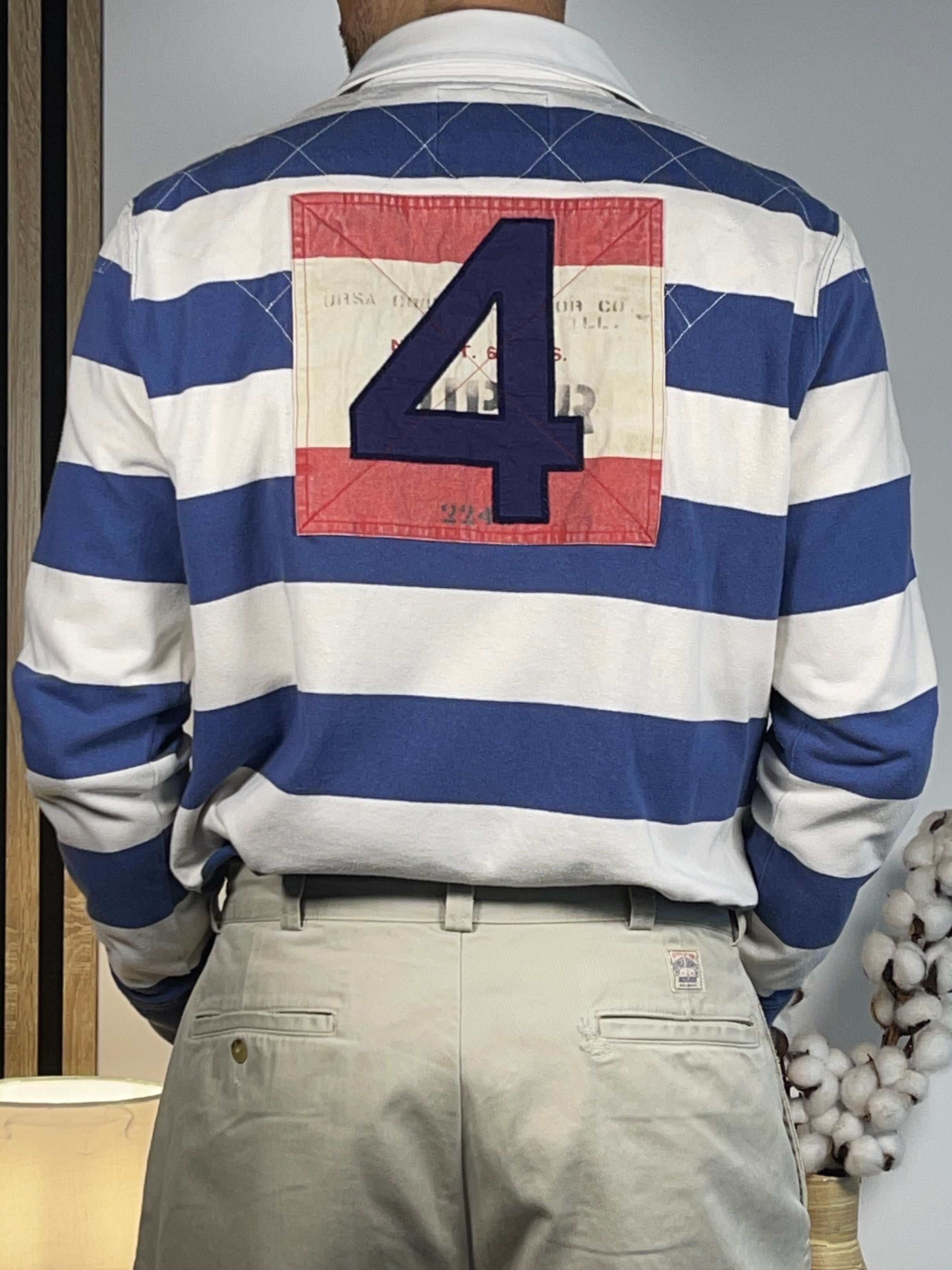 Polo Ralph Lauren Striped Cotton Jersey Rugby Shirt