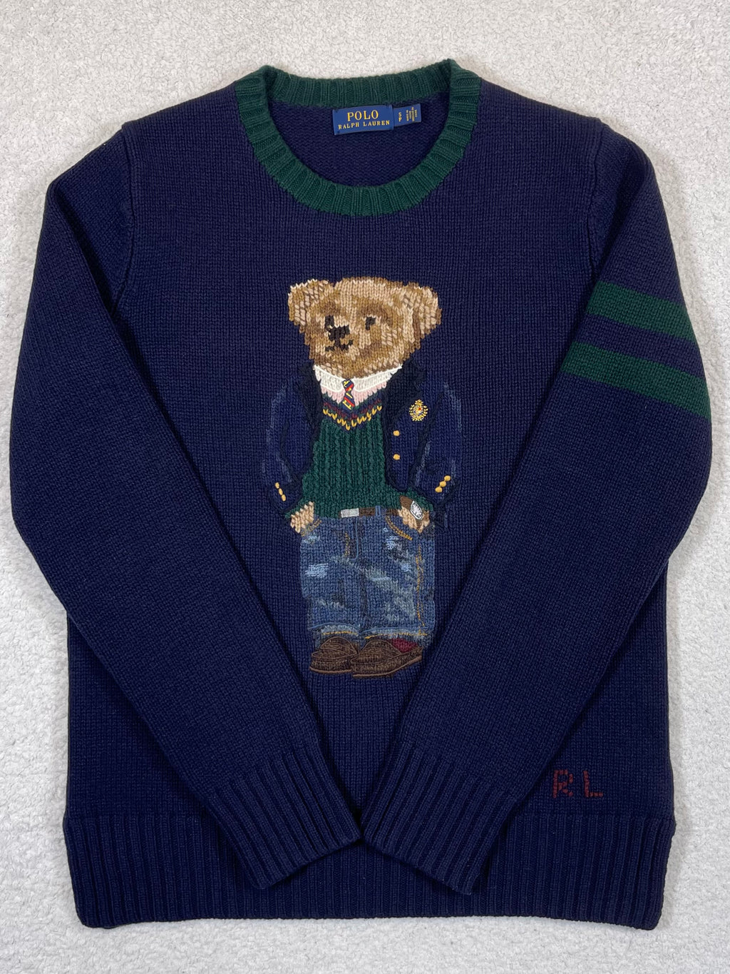 Polo Ralph Lauren Preppy Polo Bear Wool Sweater
